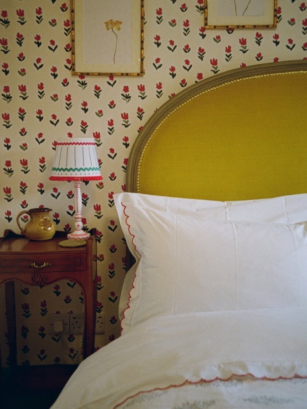 Ottoline de Vries wallpaper at Glebe House, Devon