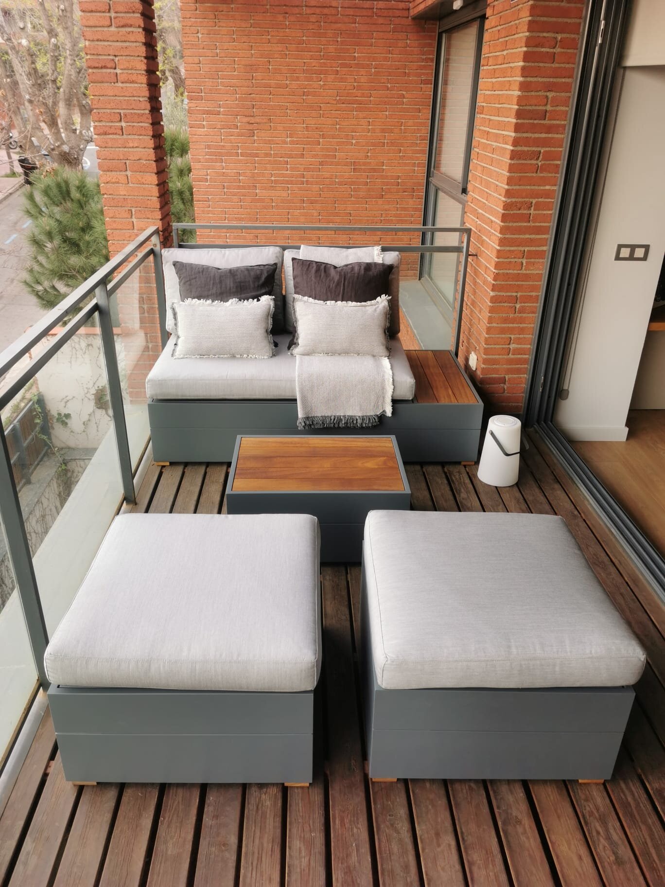 Sofá modular exterior madera #otyludesign