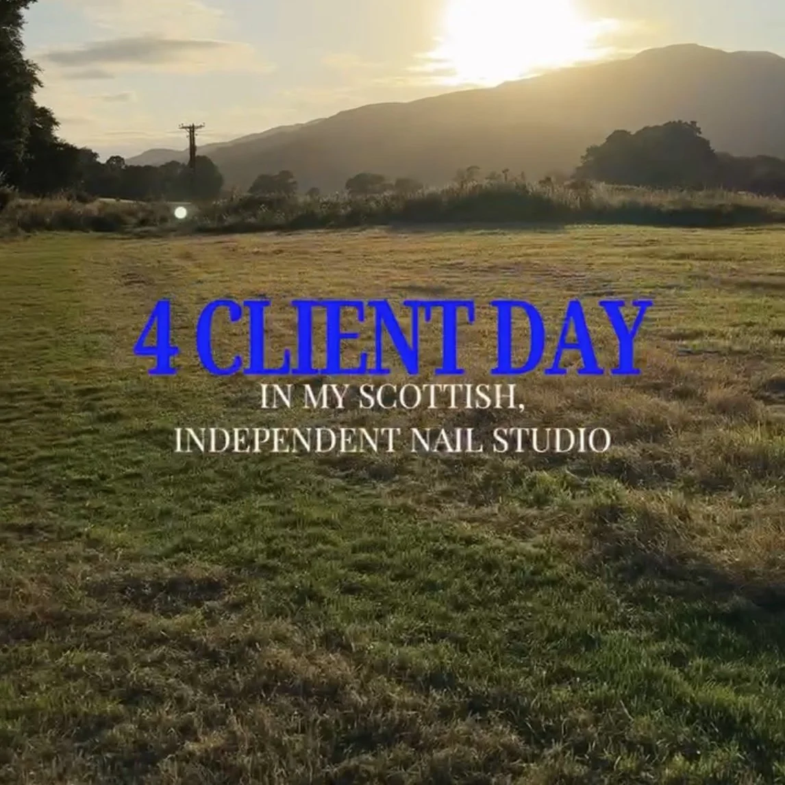 A Day in My Scottish Nail Studio – 4 Client Day Behind the Scenes