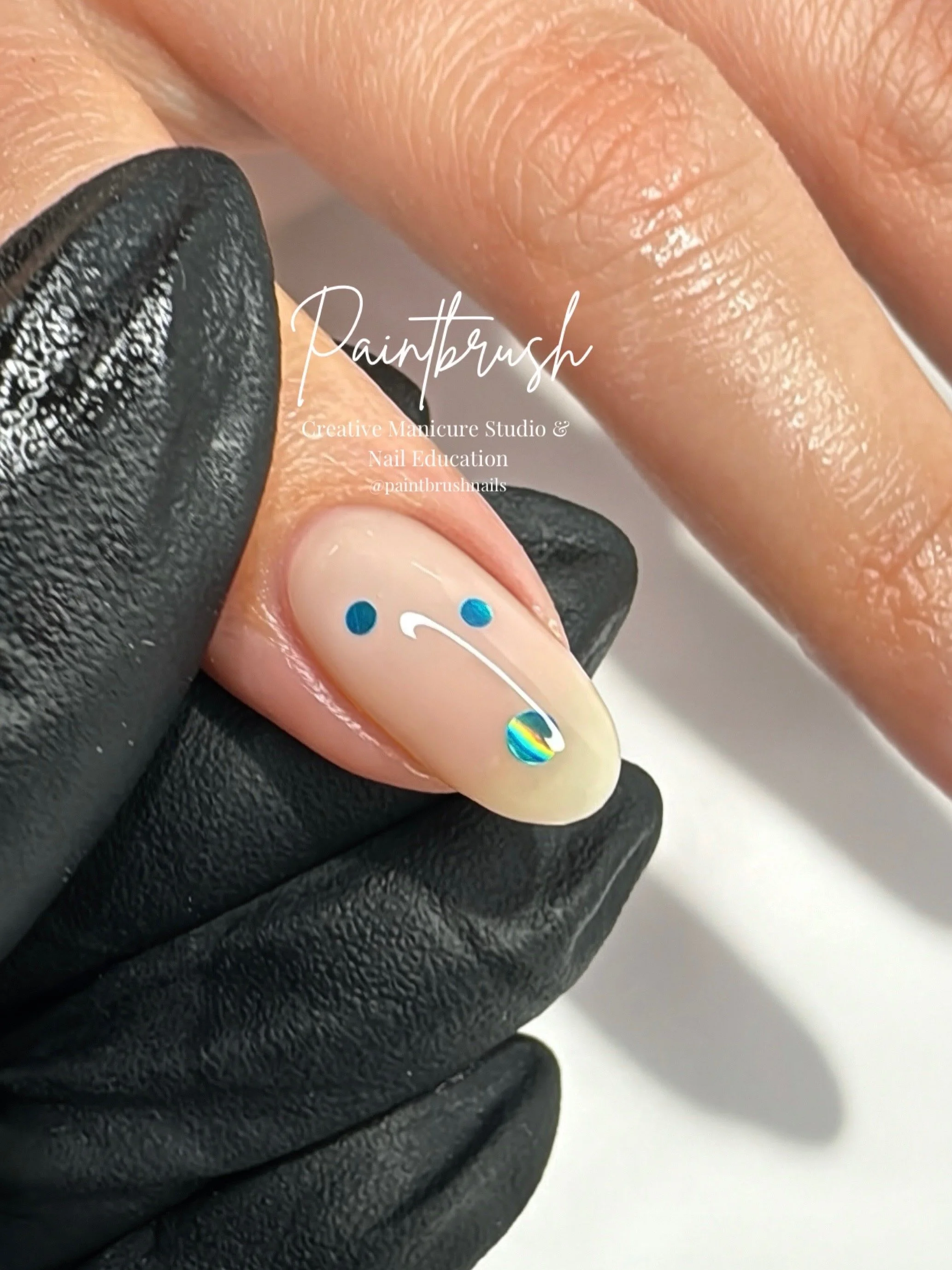 Sea Glass Bubble Nails: Minimal Ocean-Inspired Nail Art