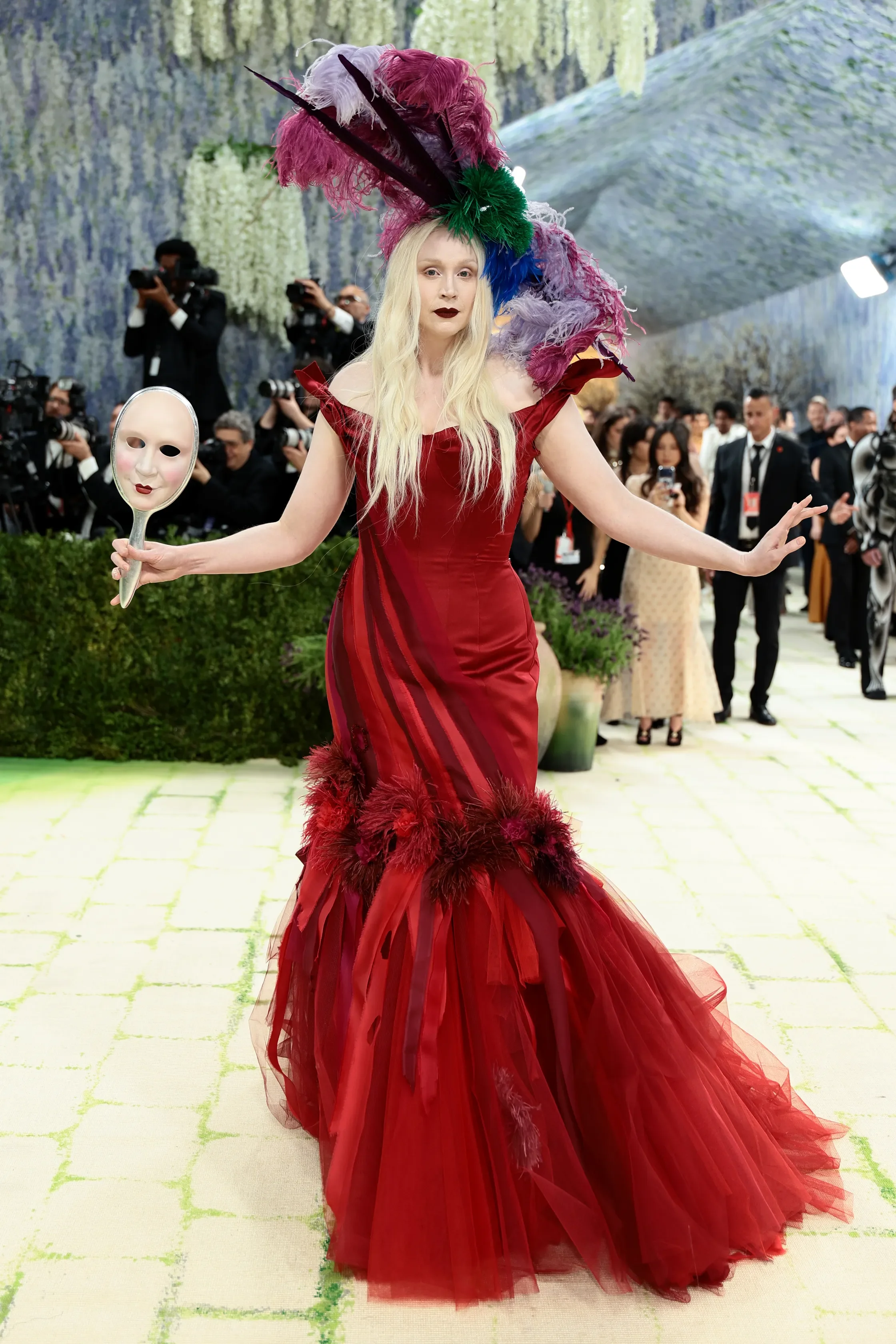Gwendoline Christie attends the 2026 Met Gala (Via Getty Images)