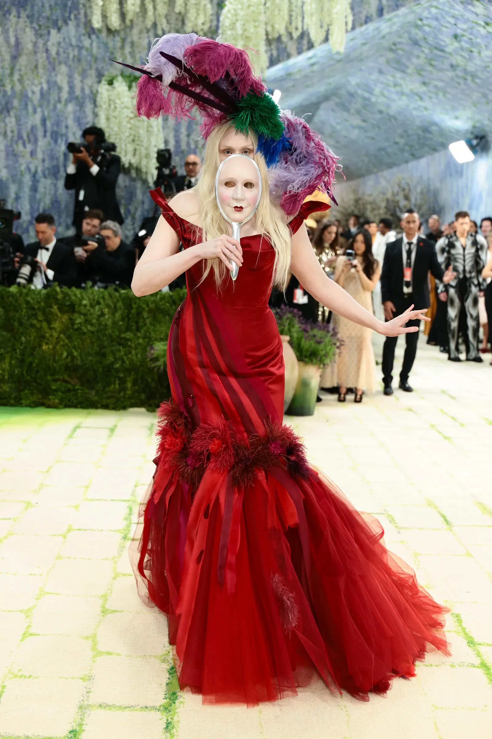 Gwendoline Christie attends the 2026 Met Gala (Via Getty Images)