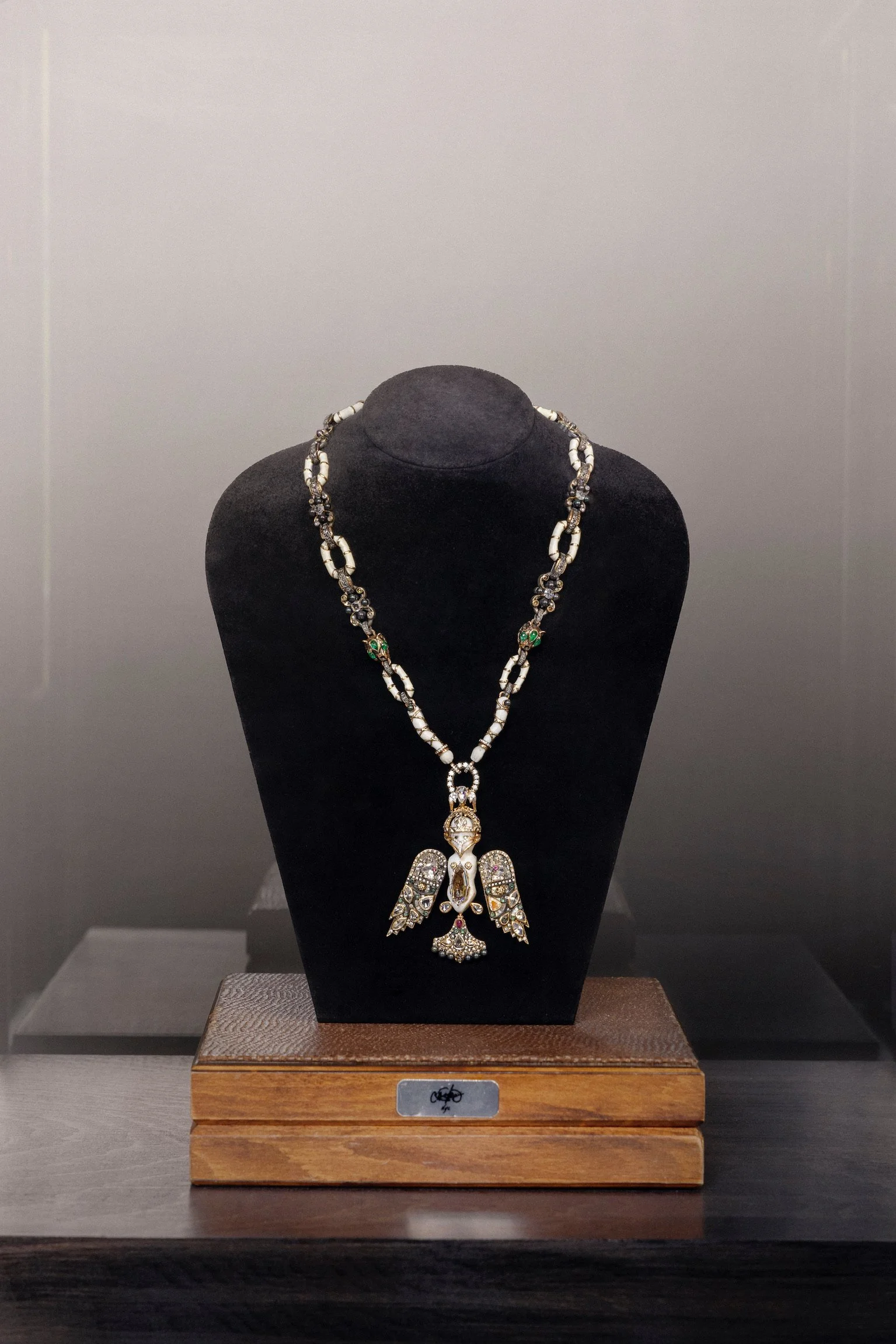 Via Rita Melssen, Falcon crest necklace by CASTRO NYC and Carpenters Workshop Gallery
