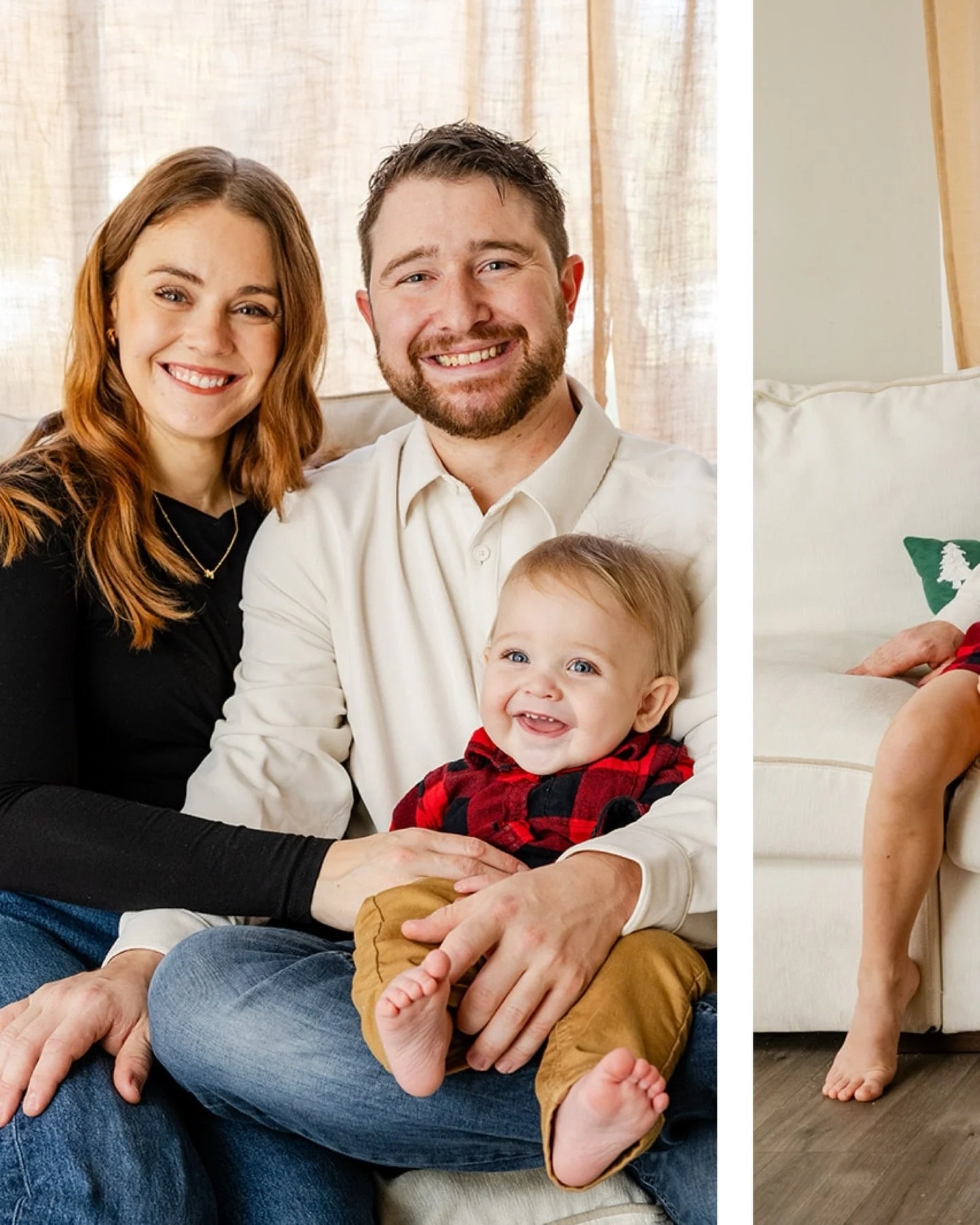 What a sweet family to photograph! It was fun to get some photos of the whole family for the littlest guy&rsquo;s first birthday :)