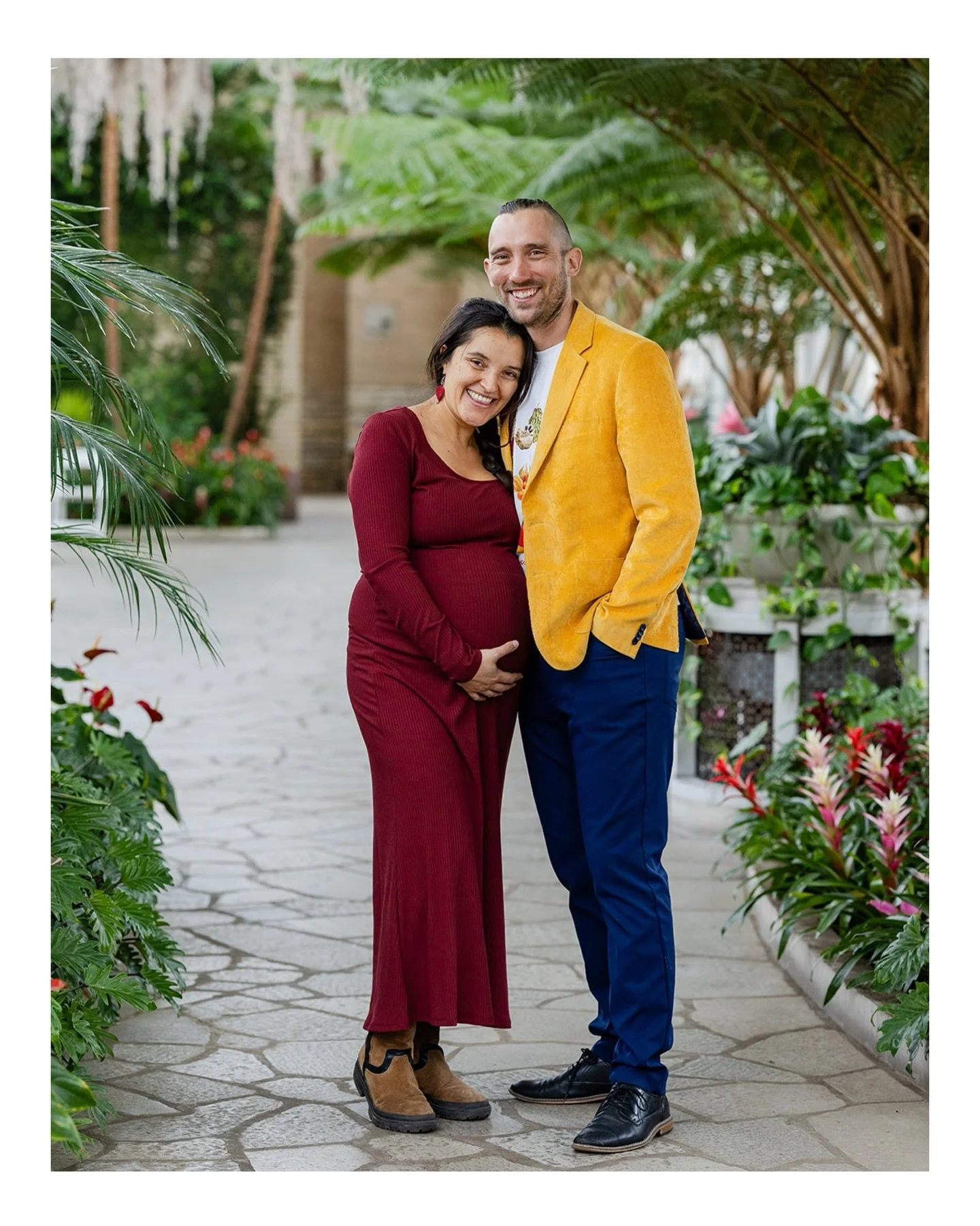 A few more from this maternity session. I really loved photographing in the Jewel Box with Jim and Chelsea. They wore the perfect colors and having some vibrant greens in winter is so welcome.