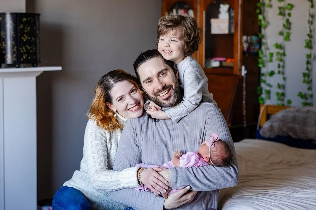 It was a sweet time getting to photograph baby C&eacute;line and family 🩷Elliott is such a sweet caretaker to his sibling already. Congrats to David and Loren!
