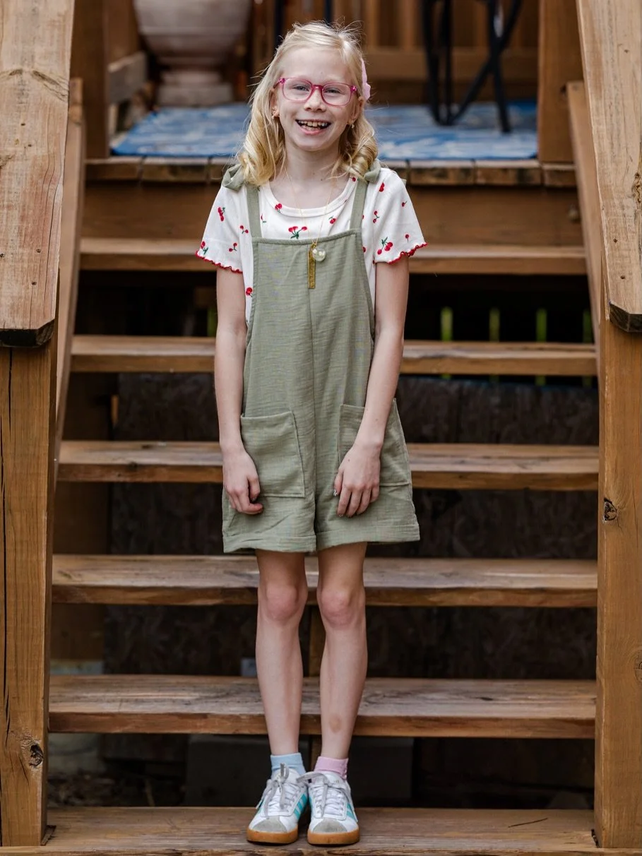 Sent this girl off to school on a rainy April 1st as a TEN year-old. We love her so very much, mismatched cotton-candy socks and all 🩵🩷