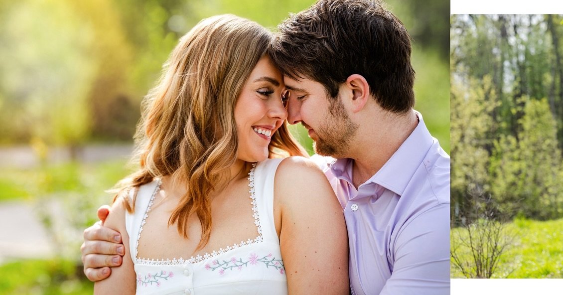 Such a beautiful morning for an engagement shoot with Maggie and Cory 💕I&rsquo;m excited to photograph their wedding in September!