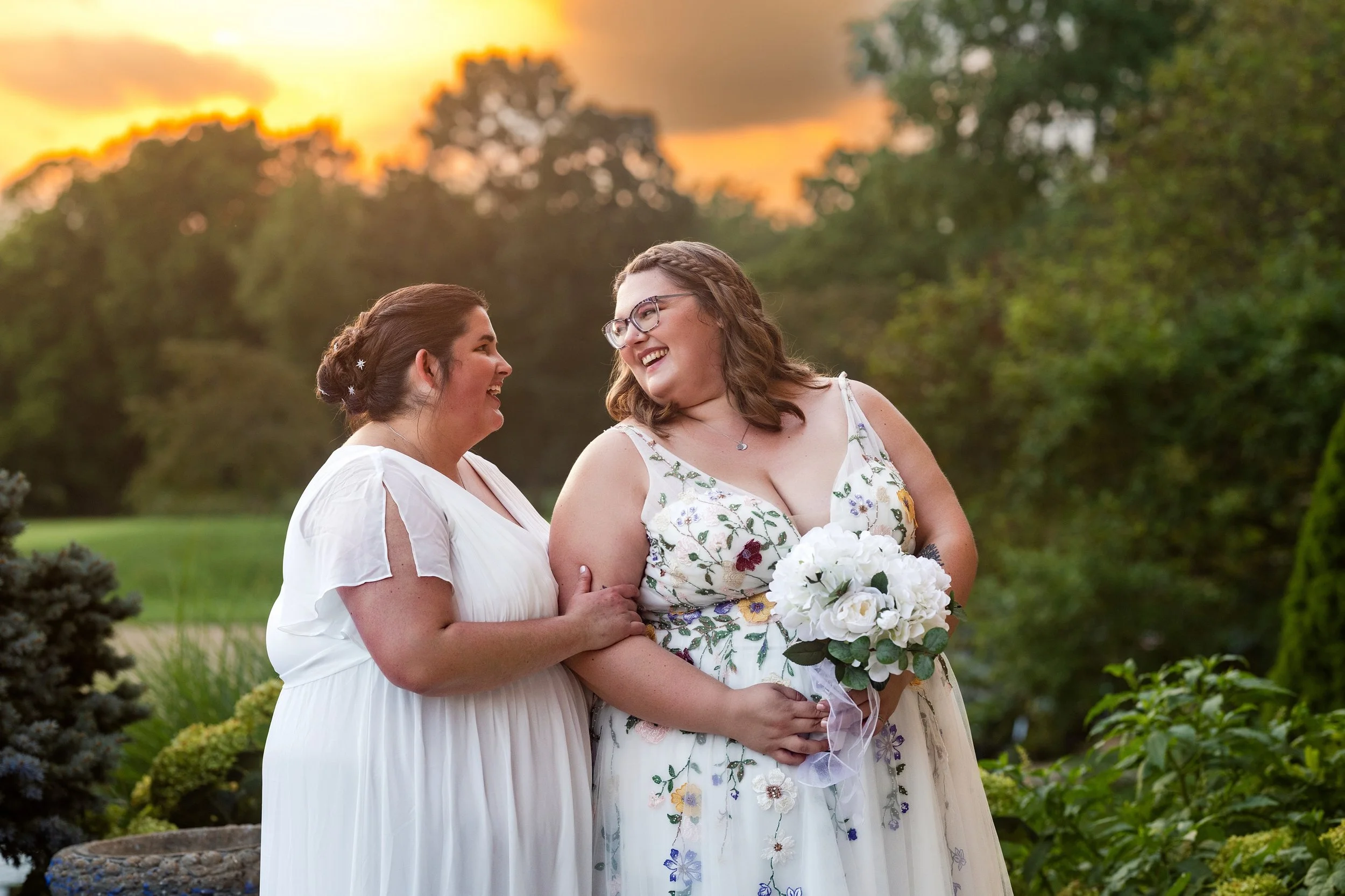 I got to photograph the celebration of these two beautiful humans and humans on Saturday. Their ceremony was simple and beautiful and I&rsquo;m not sure there was a dry eye in the room as they read their vows. Congrats Madison and Saranda!