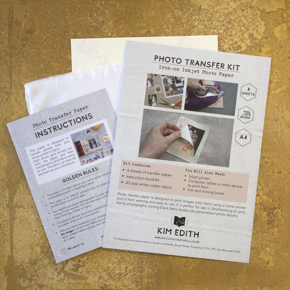 Fabric Photo Transfer Paper Kit — Stitchbook Studio