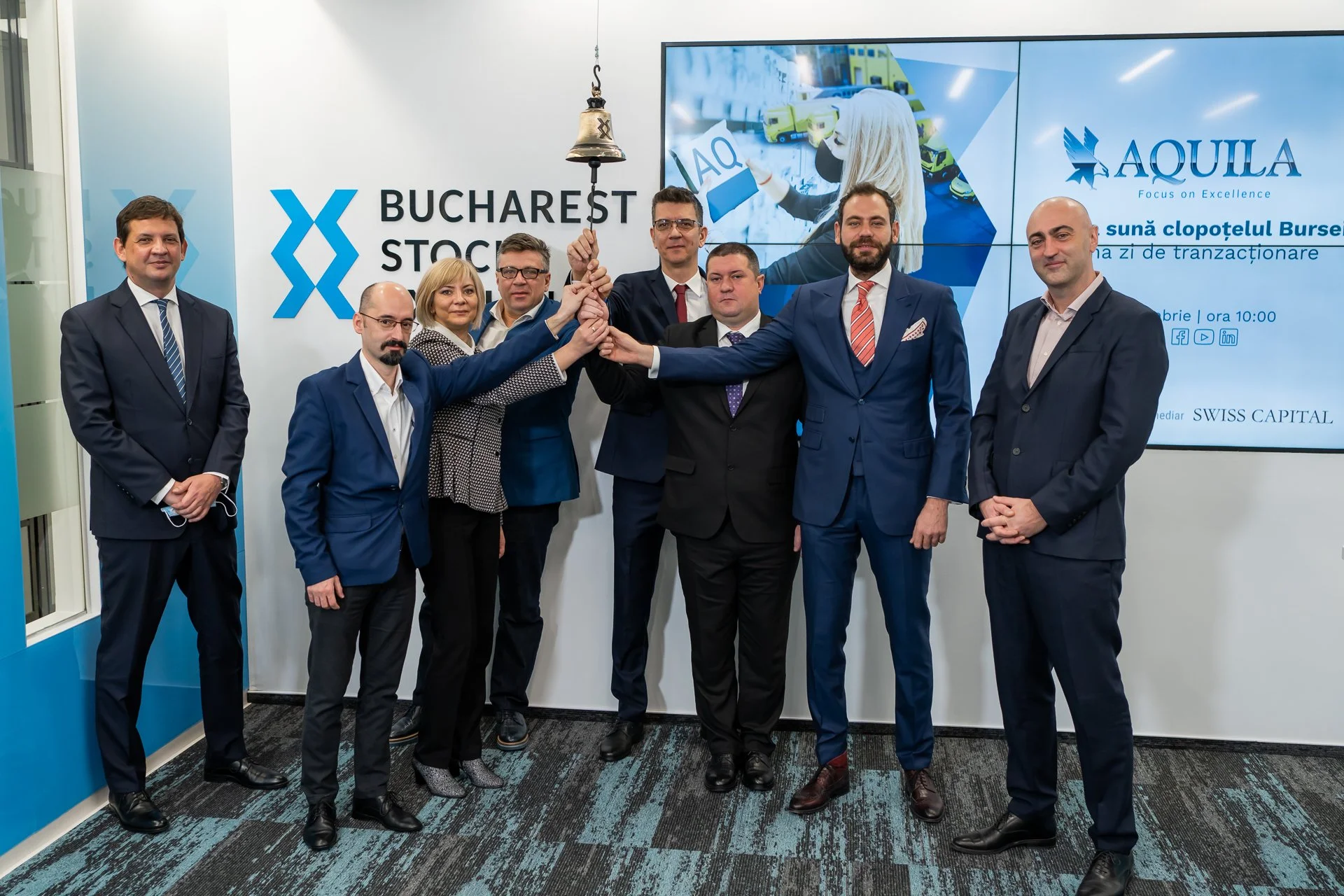 Aquila starts its journey as a public company on the Bucharest Stock Exchange after closing the largest IPO on the Romanian capital market
