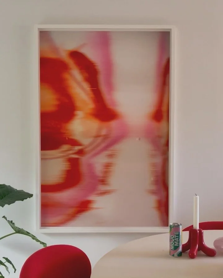 Archival pigment print, fine art paper on aluminium,

framed with 70 % UV protection anti-reflective glass,

orange plexiglass corners.

Slide 1,2,3: Size 120 x 160, Edition of 2, 1 AP

Slide 4,5: Size 85 x 125 centimeters, Edition 8, 1 AP

1/10 120x