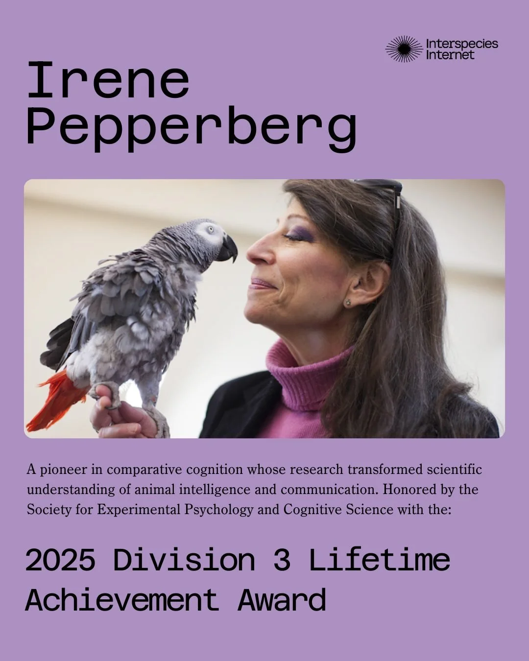 &ldquo;Bird brain!&rdquo; What a compliment. 🐦🧠

Much of what we now understand about the intelligence of birds can be traced back to the work of Dr. Irene Pepperberg. Her innovative research in comparative cognition, including her ~30-year collabo