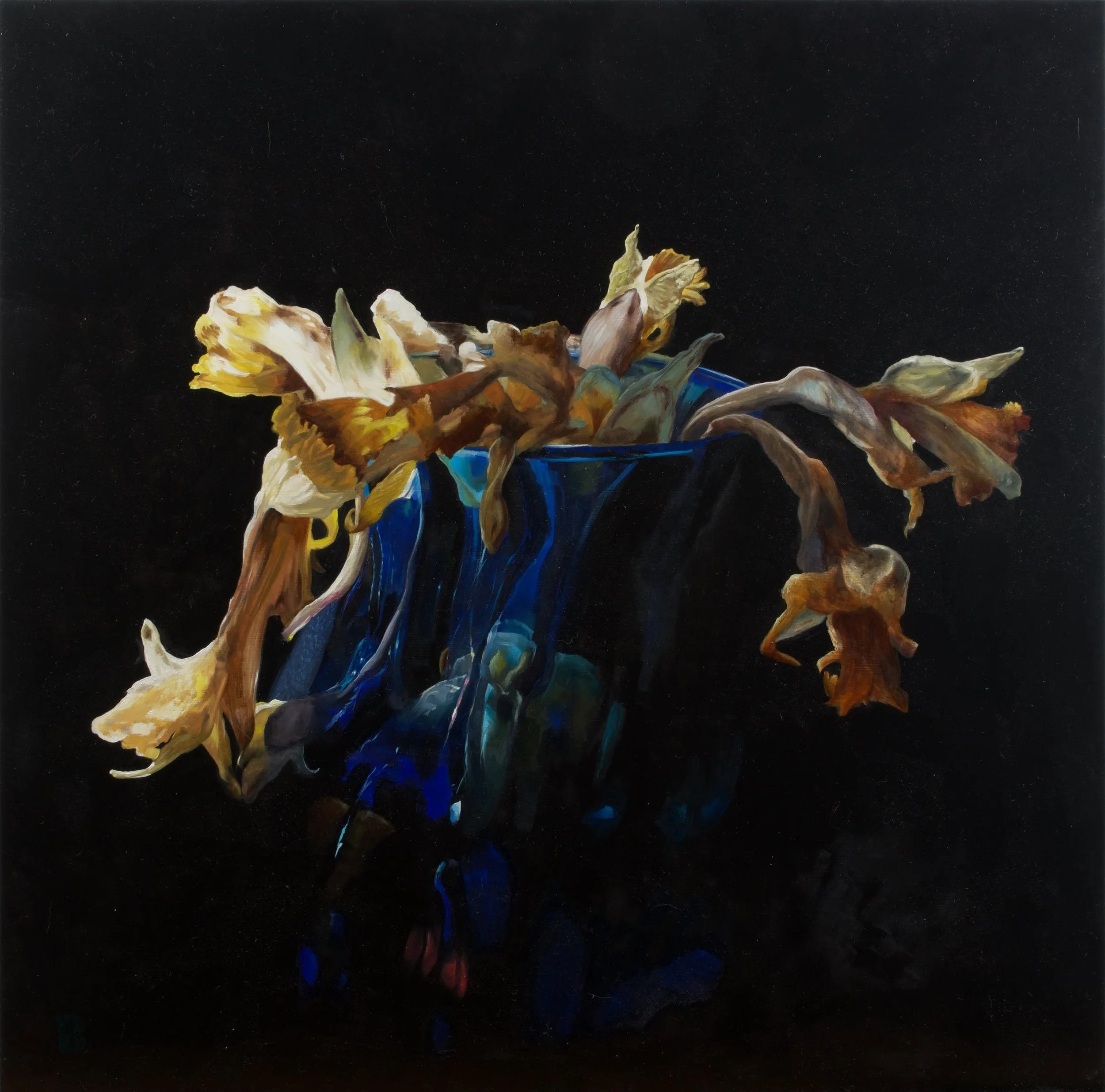 The Last Daffodils, 18 x 18