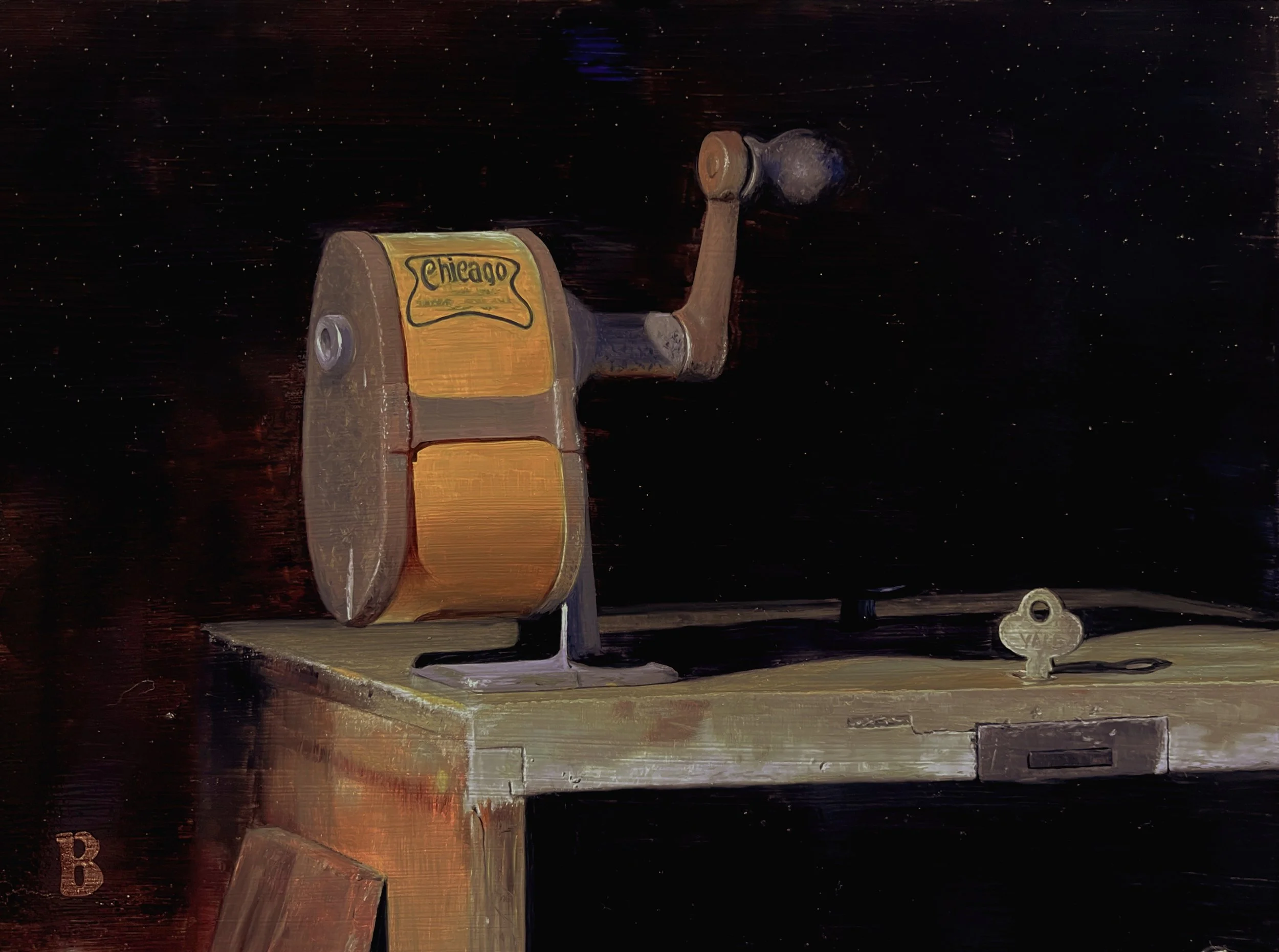 Chicago Pencil Sharpener, 9 x 12, SOLD