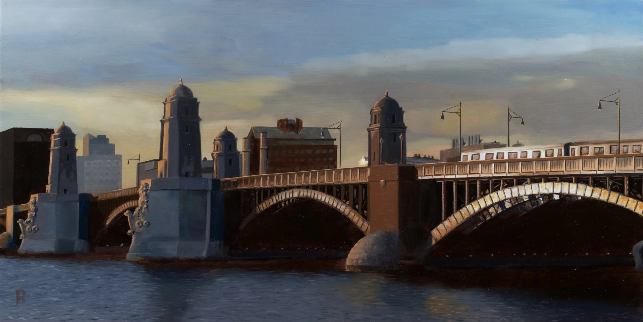 Longfellow Bridge, 12 x 24, SOLD