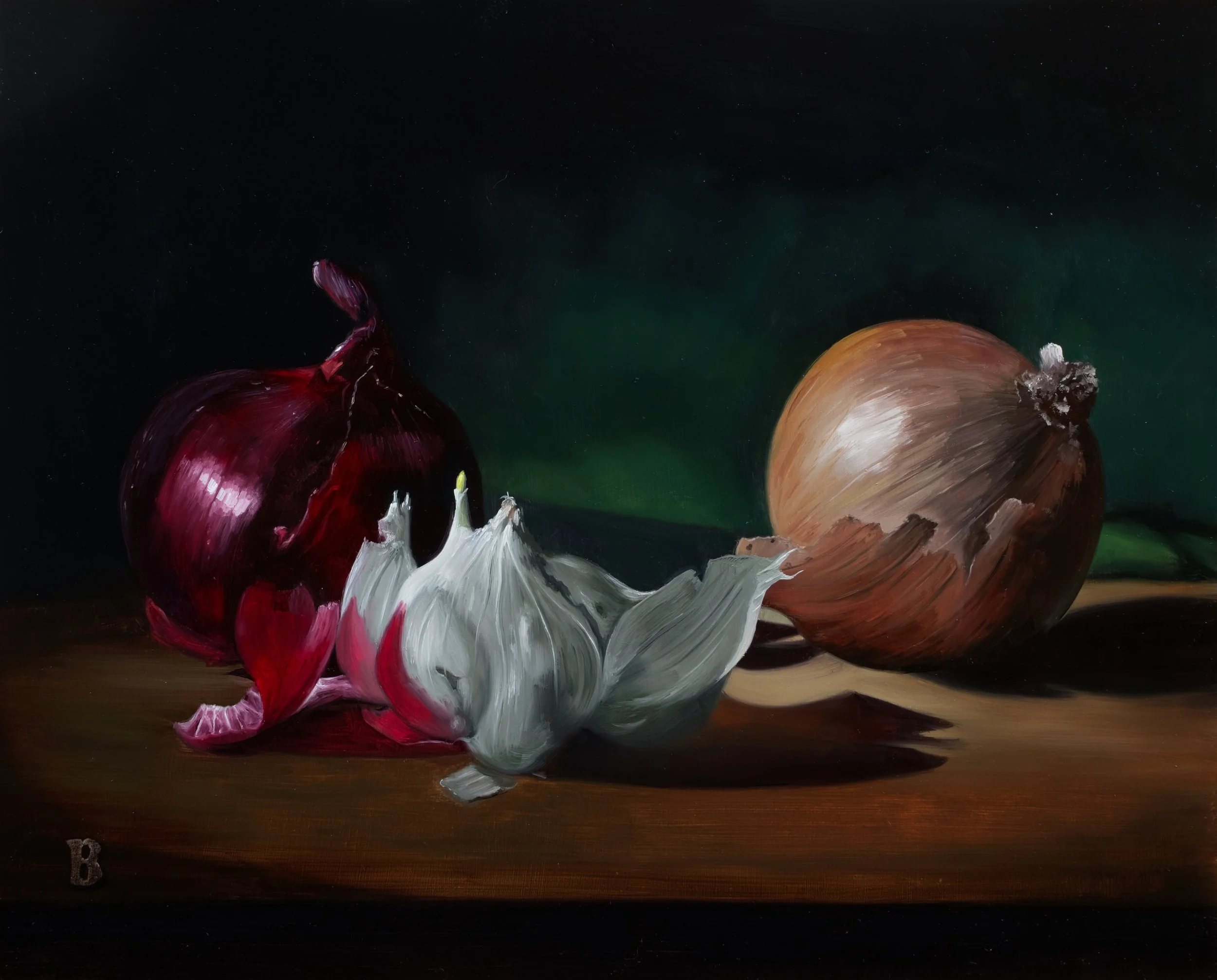 Allium, 12 x 15, SOLD