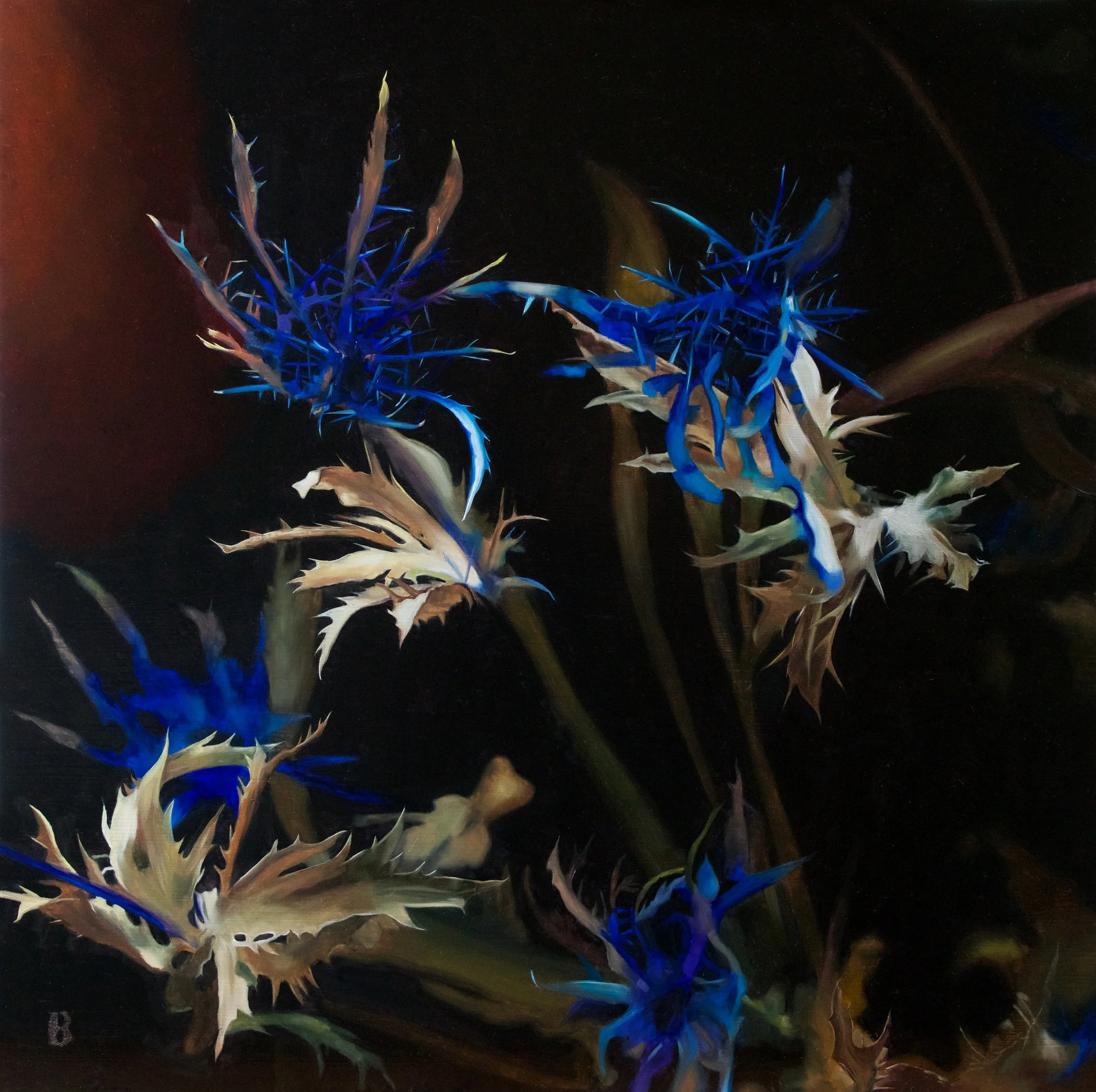 Eryngium, 18 x 18, SOLD