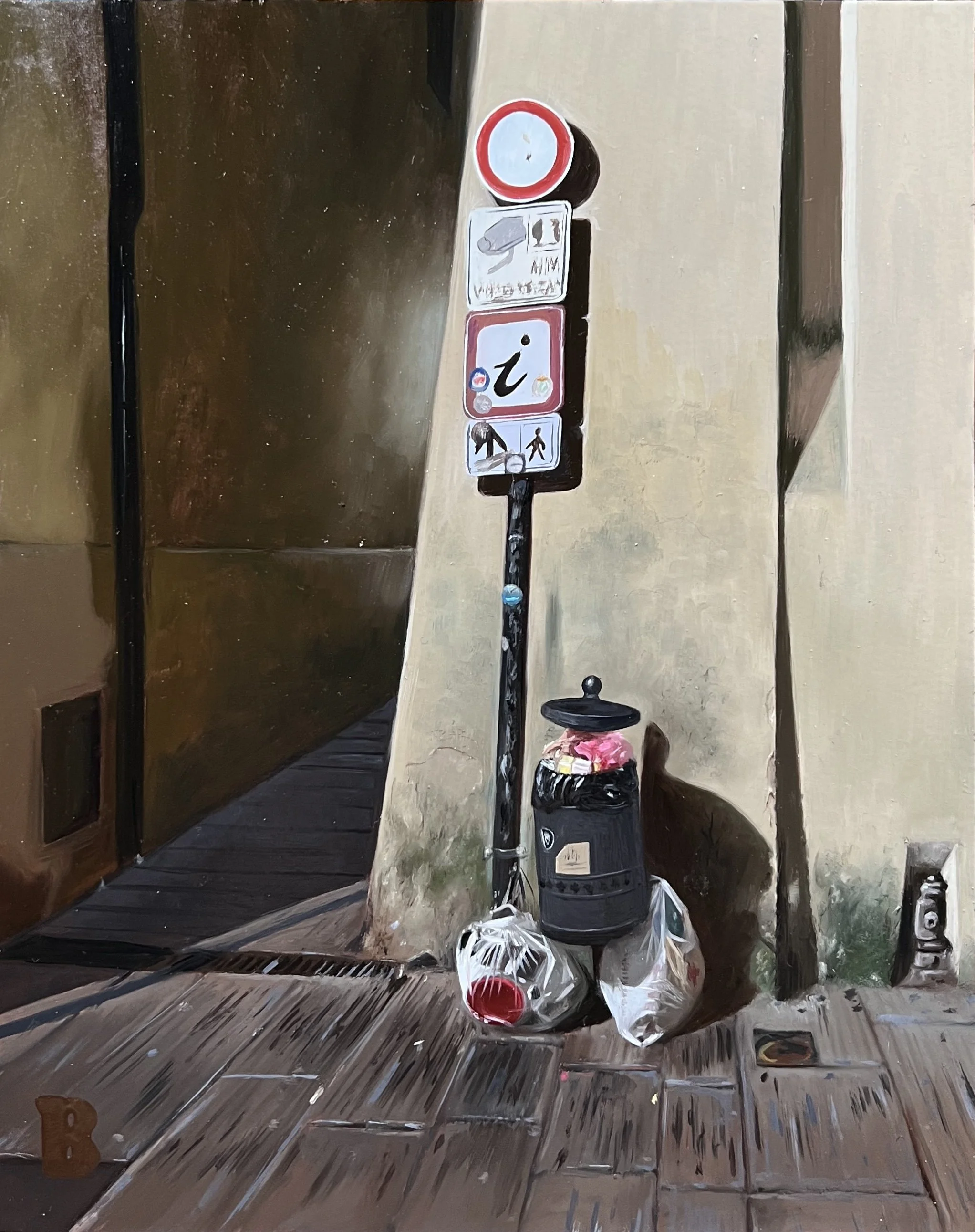 Trash, Montevarchi II, 10 x 8, SOLD