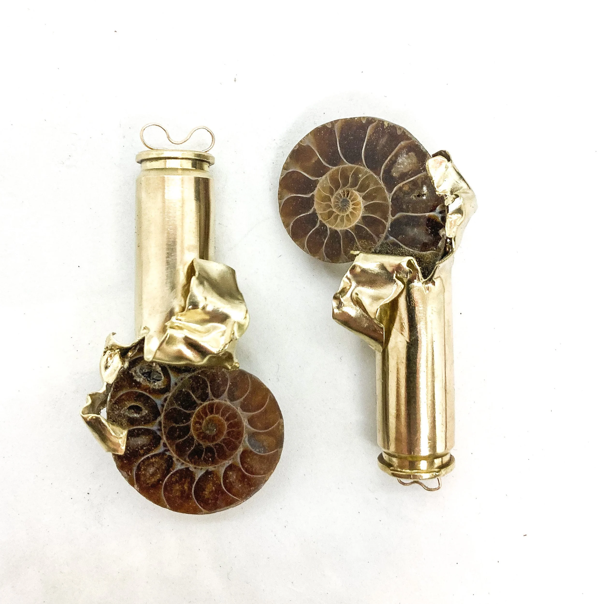 REMNANT ORDNANCE_2024_3.14X5.85CM_BrassGoldAmmonite Fossil_Store_17.7G_£217.JPEG