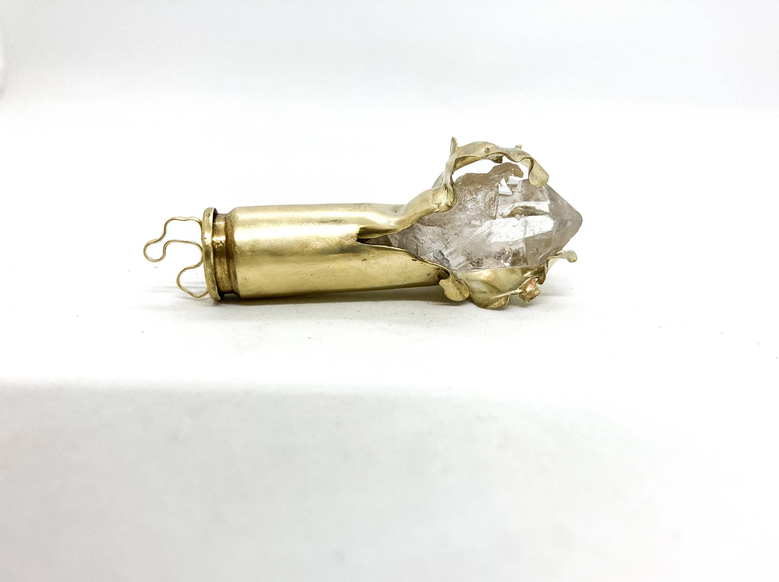 Quartz Ordnance Pendant_2021_2.4x4.43cm_BrassQuartz_16g_£197.JPEG