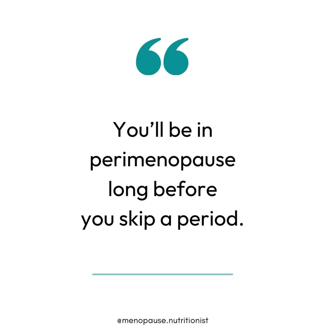 📣Friendly PSA!

Waiting for a missed period to signal the start of perimenopause is like waiting for the fire department to tell you that your house is on fire. 

But, it&rsquo;s true that unless you know what to look for, it can be tricky to sort o