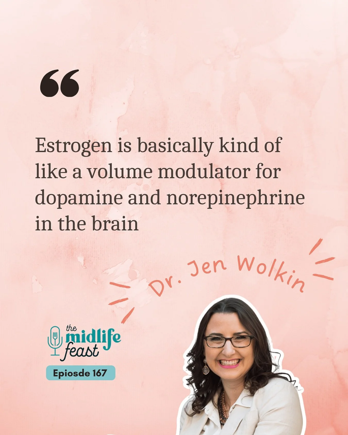 This quote from @drjenwolkin really helped connect the dots between hormones, ADHD and perimenopause.

Think of estrogen as your brain&rsquo;s &ldquo;sound engineer&rdquo;, turning the dial up or down on key brain messengers like dopamine and norepin