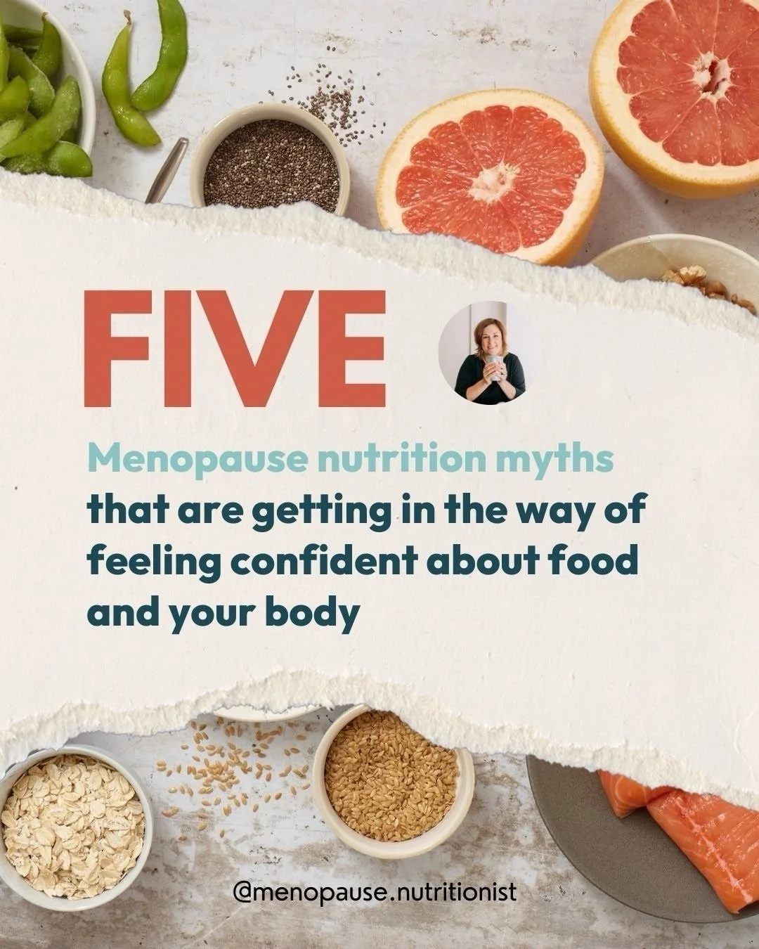 Which one(s) do you relate to most?

Don&rsquo;t get me wrong, food matters and *is* an important piece of the puzzle in midlife. 

But don&rsquo;t let these 5 myths about food get in the way of feeling confident about your health, nutrition, or rela