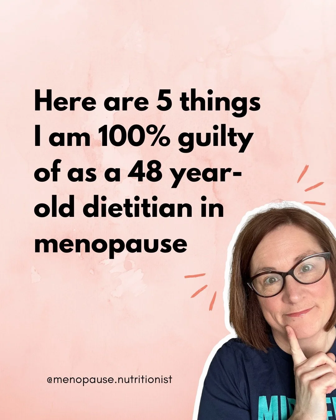 Guilty as charged. 🤣

I&rsquo;m not alone, right? Which ones can you relate to?

Let me know what I&rsquo;ve missed. 🤣

#menopausesupport #midlifewomen #genxwomen #foodfreedom #intuitiveeating