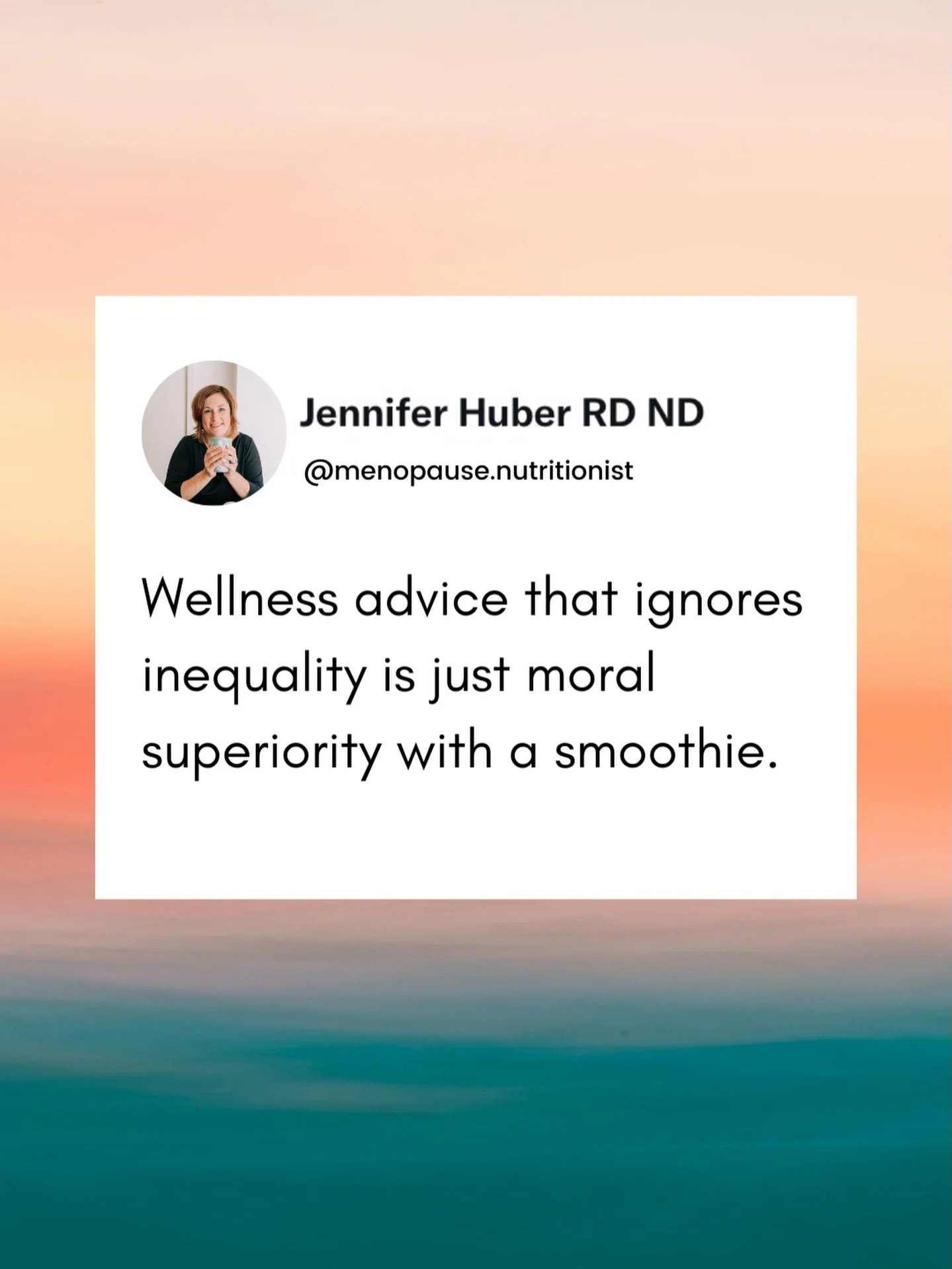 Whether it&rsquo;s RFK Jr. doing cold plunges or someone reminding you that &ldquo;we all have the same 24 hours&rdquo;, wellness culture has a privilege problem.

And wellness advice that ignores inequality is just moral superiority with a smoothie.
