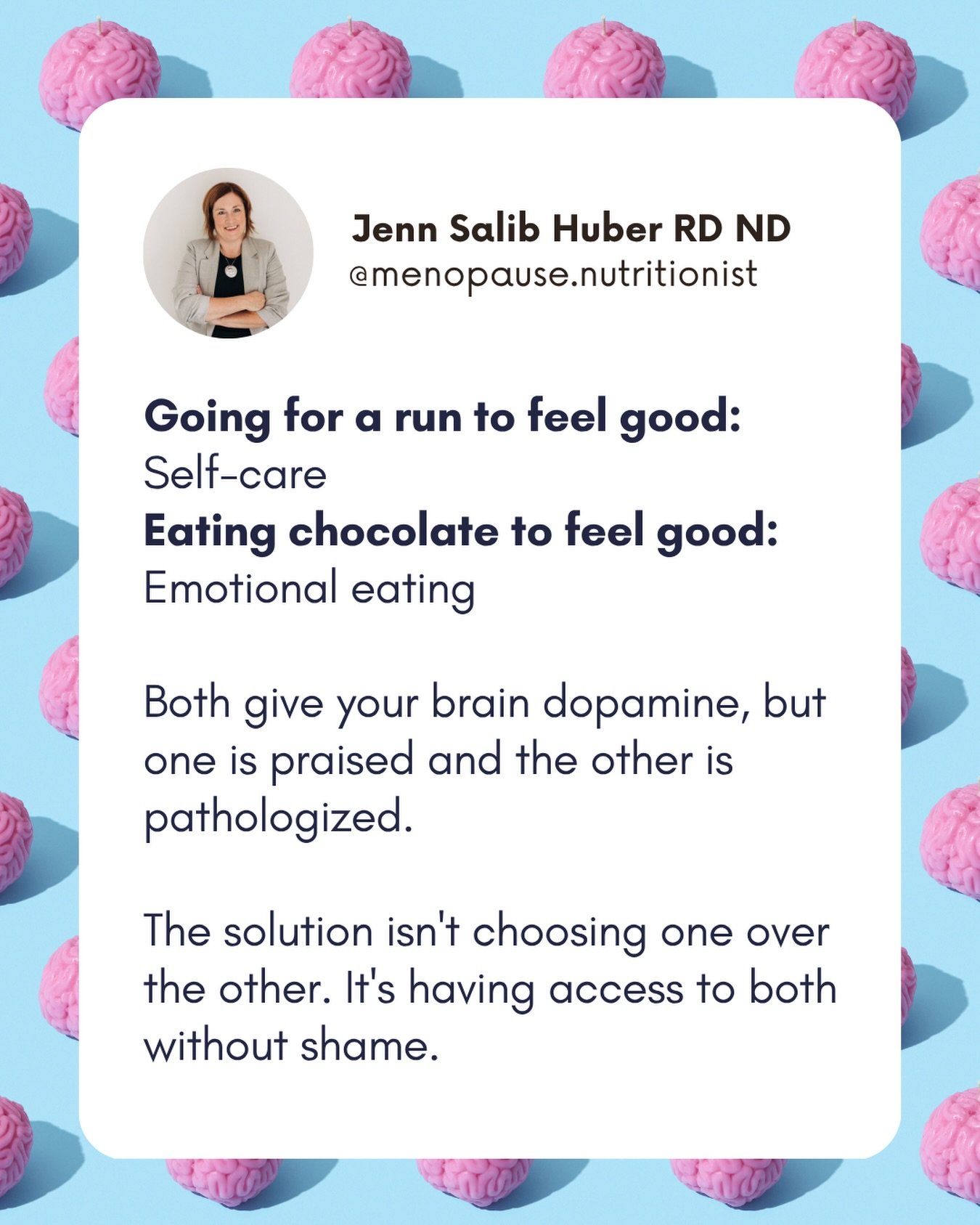 The research might surprise you 👇

Emotional eating isn&rsquo;t the villain we&rsquo;ve been told it is.

It&rsquo;s not inherently problematic when people have other ways to regulate emotions.

So what is the problem?

Shame.

➡️ Body shame and eat