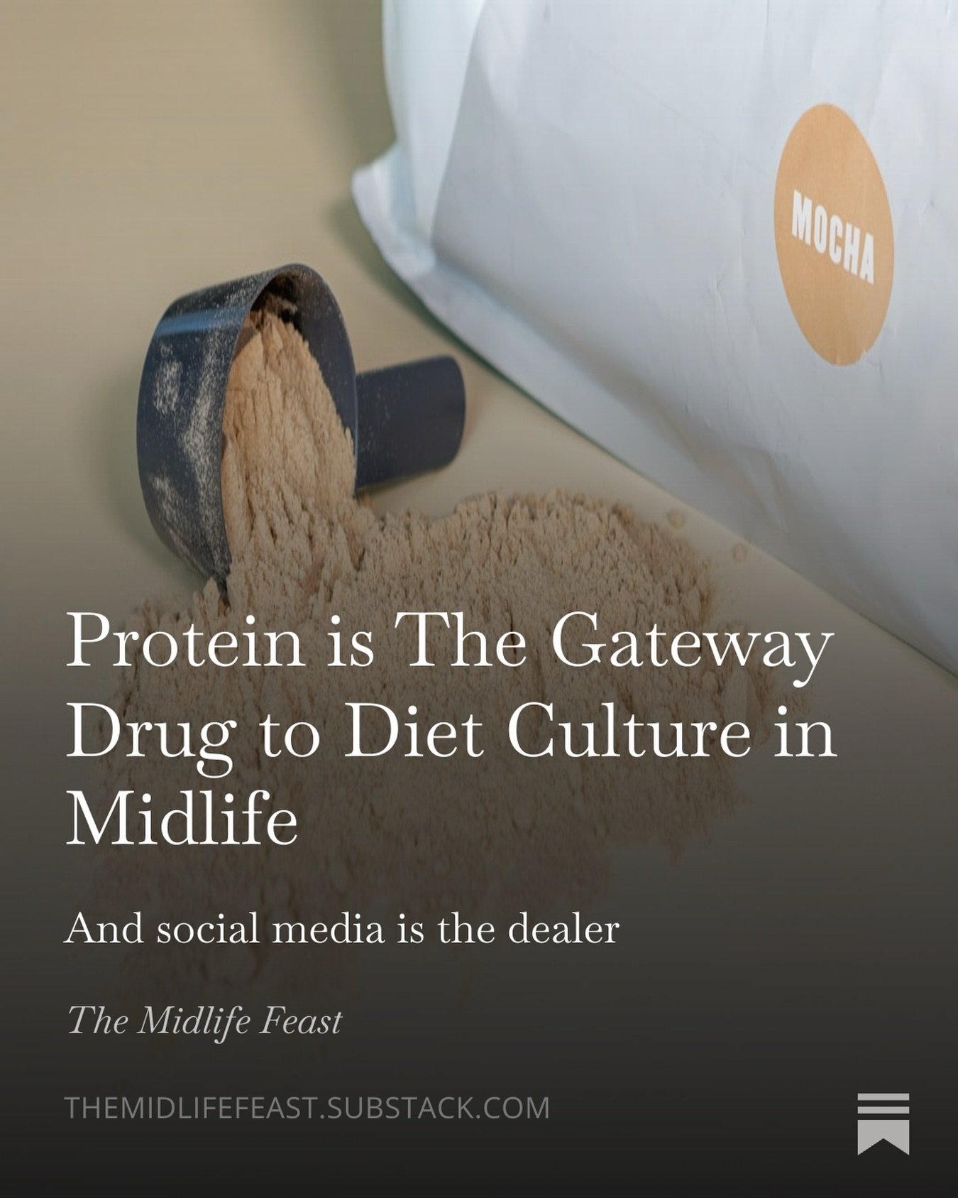 Anyone else feel like they&rsquo;re one protein-enhanced snack away from losing it? 😜

I actually do think protein matters in midlife.

What concerns me is how many women start with a perfectly reasonable goal (&ldquo;I should probably eat more prot