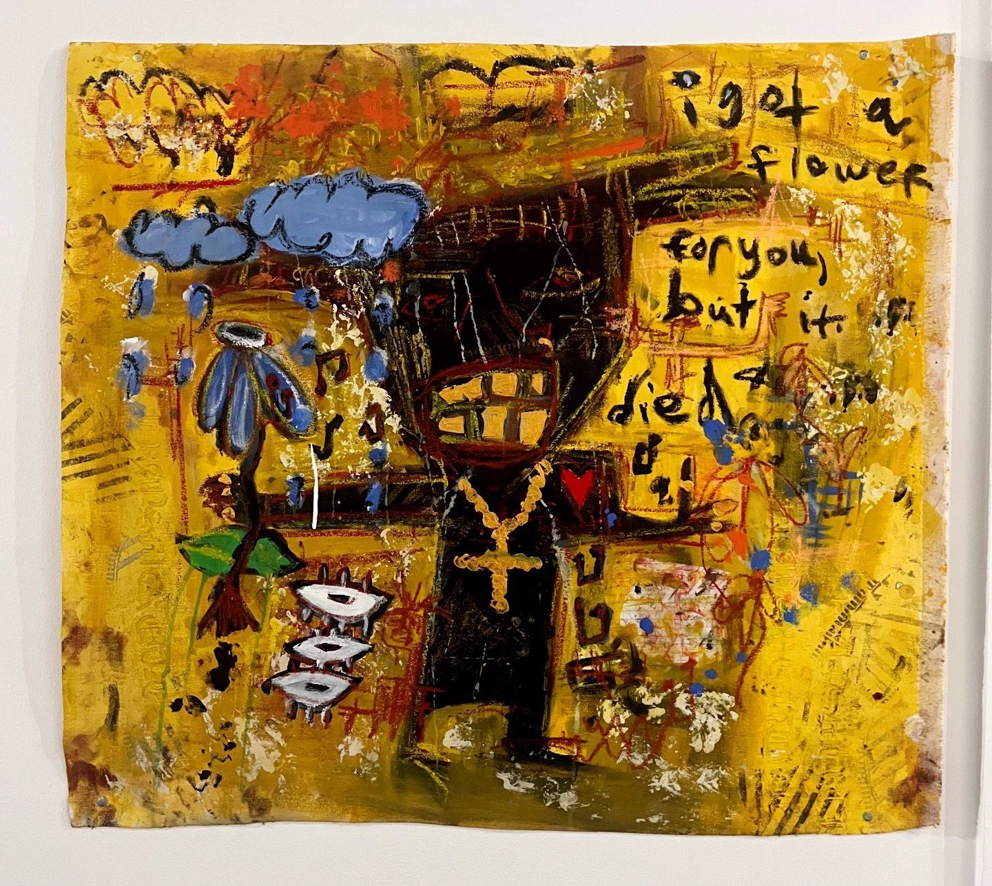 i got a flower for you, but it died. (2025) Acrylic/Oil on Canvas