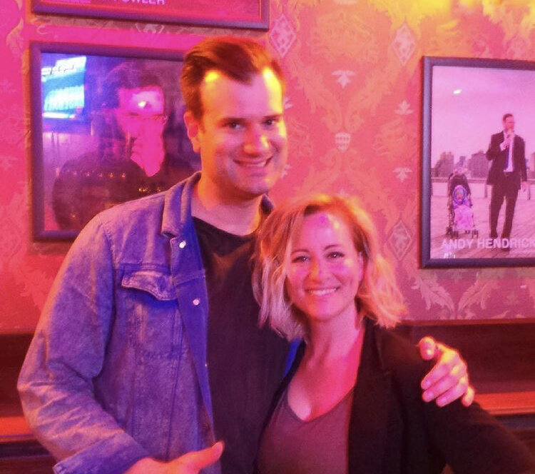 With Graham Kay at Stand Up NY.