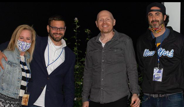 With co-founders Joe Gerics and Emilio Savone with Bill Burr at the Connecticut Comedy Festival