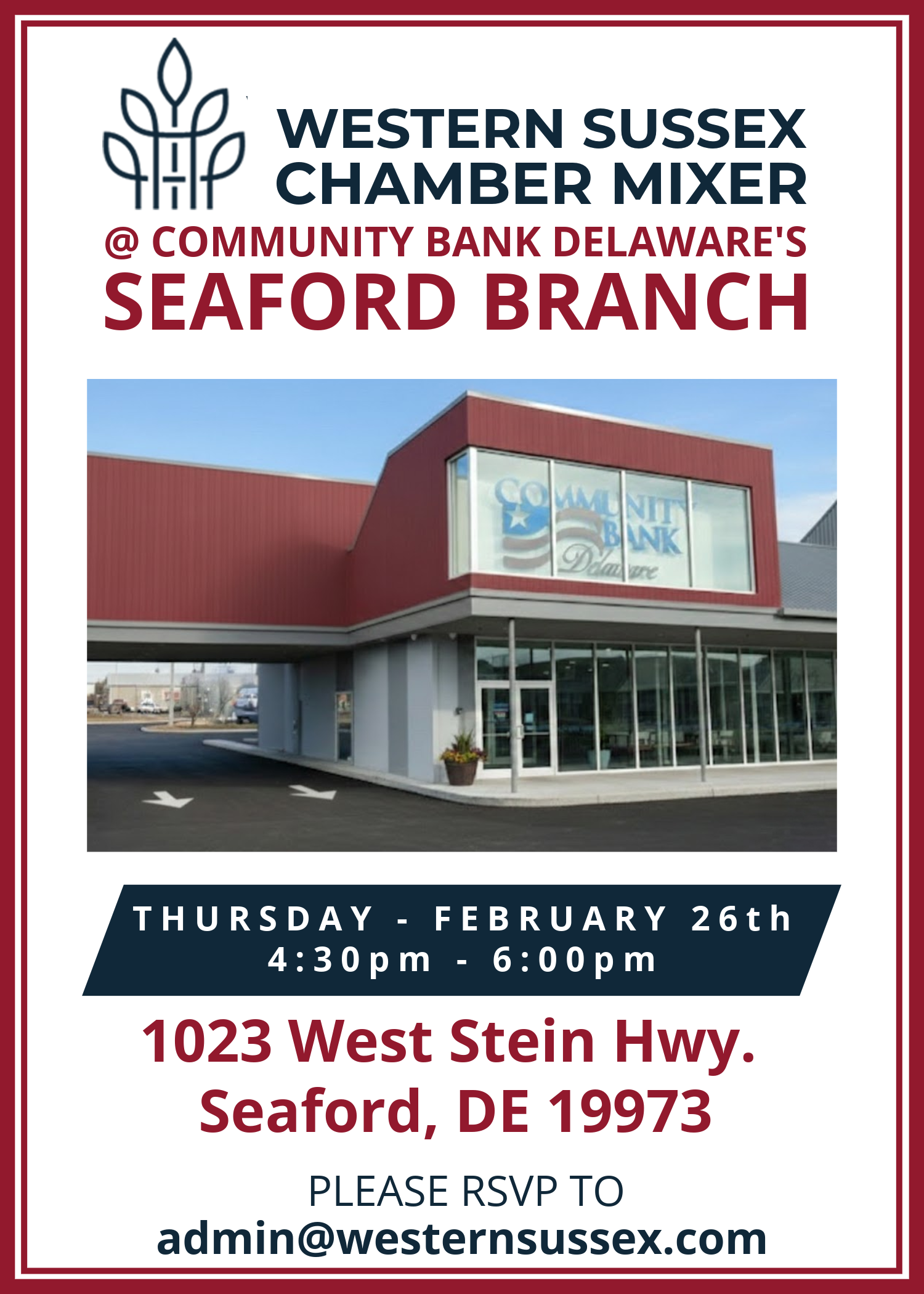 Mixer at Community Bank Delaware