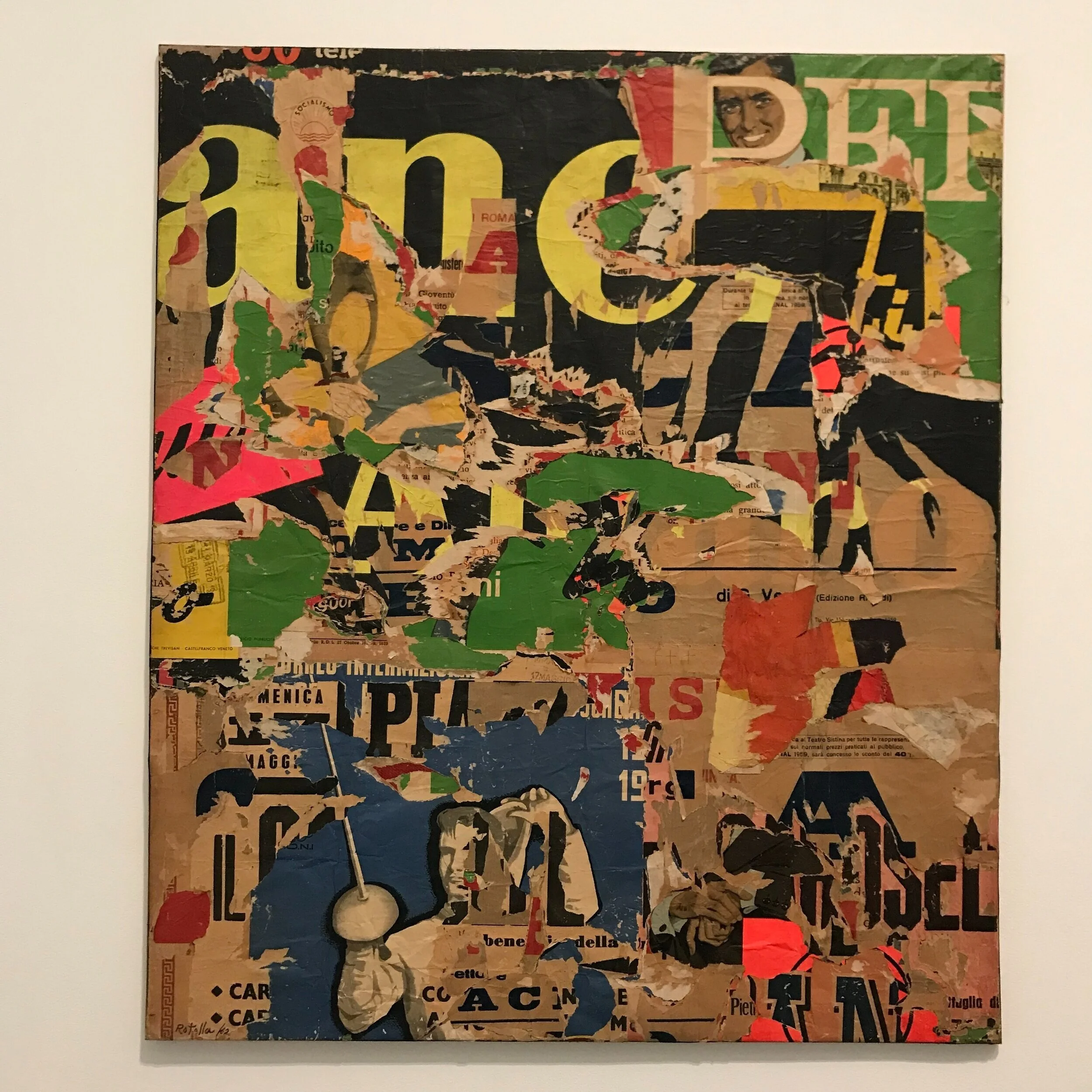 With a Smile Mimmo Rotella, 1962. Tate.