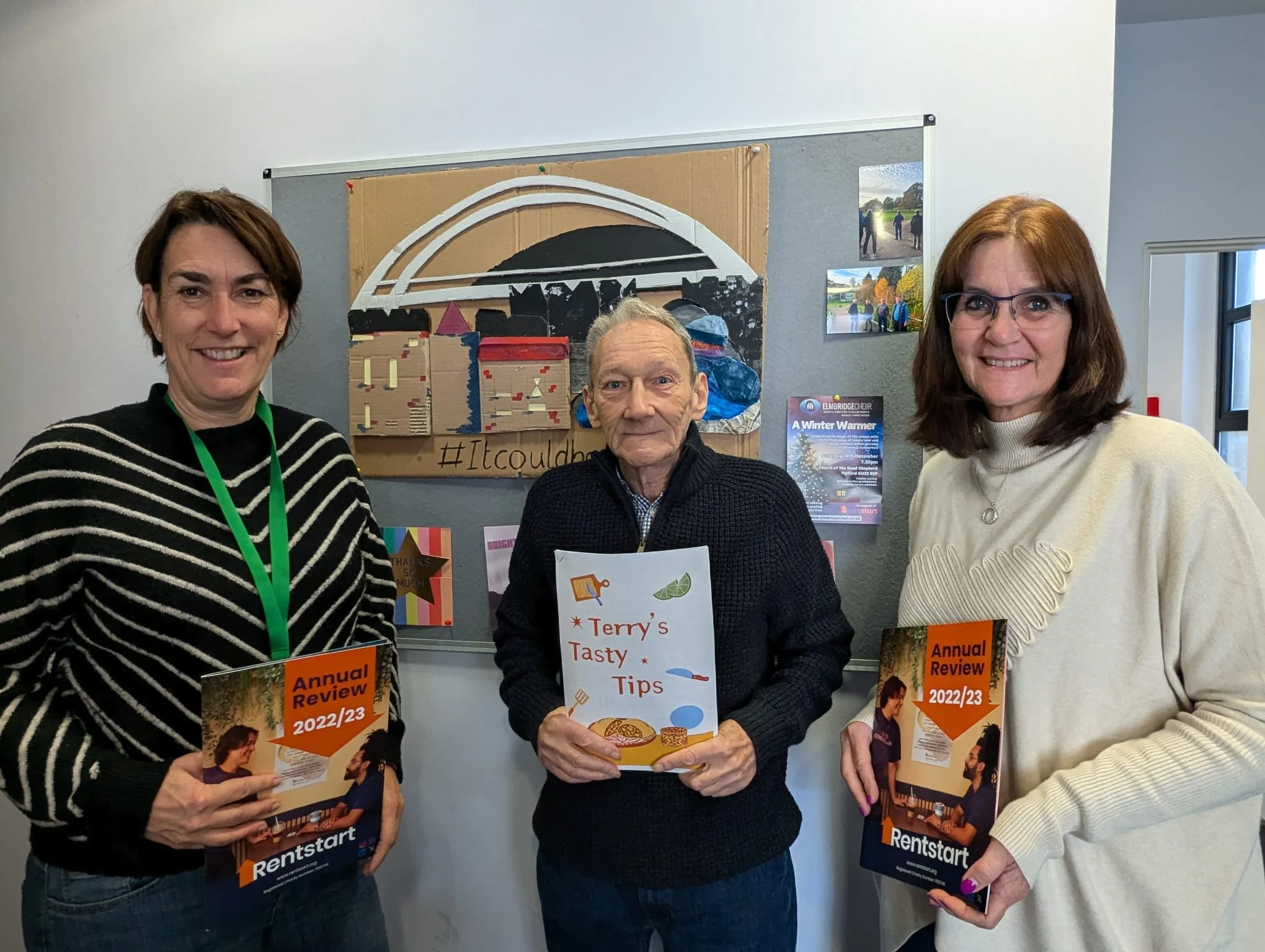 Resident Terry launches his new recipe book