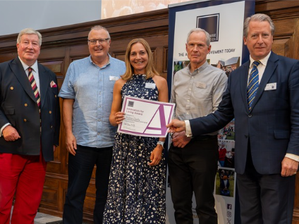 Winning the 'Innovation for Living' award