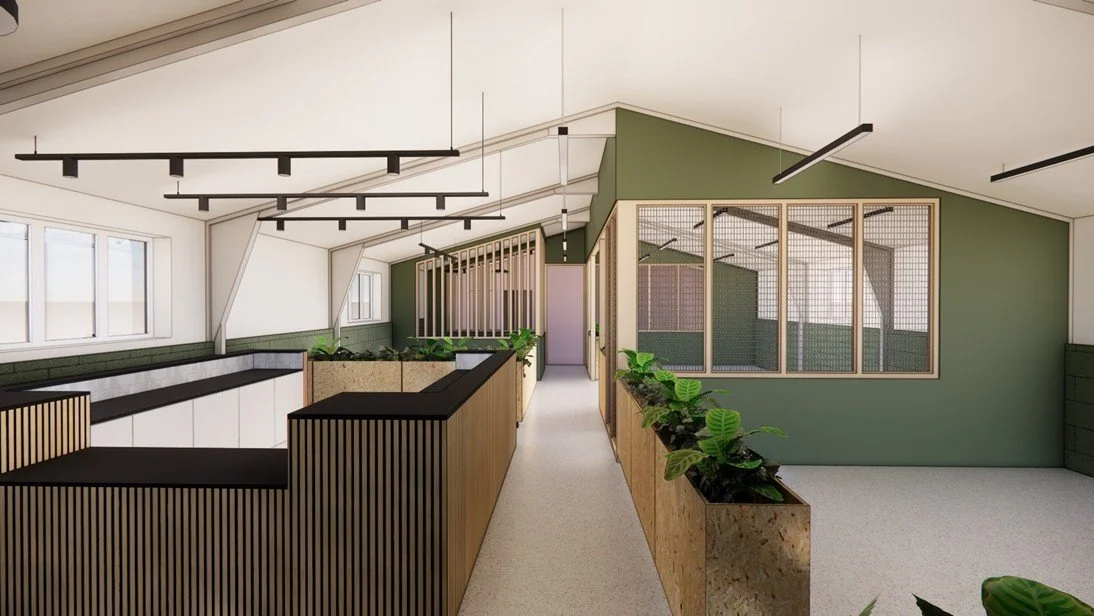 Architect's design of The Bridge at Church Farm