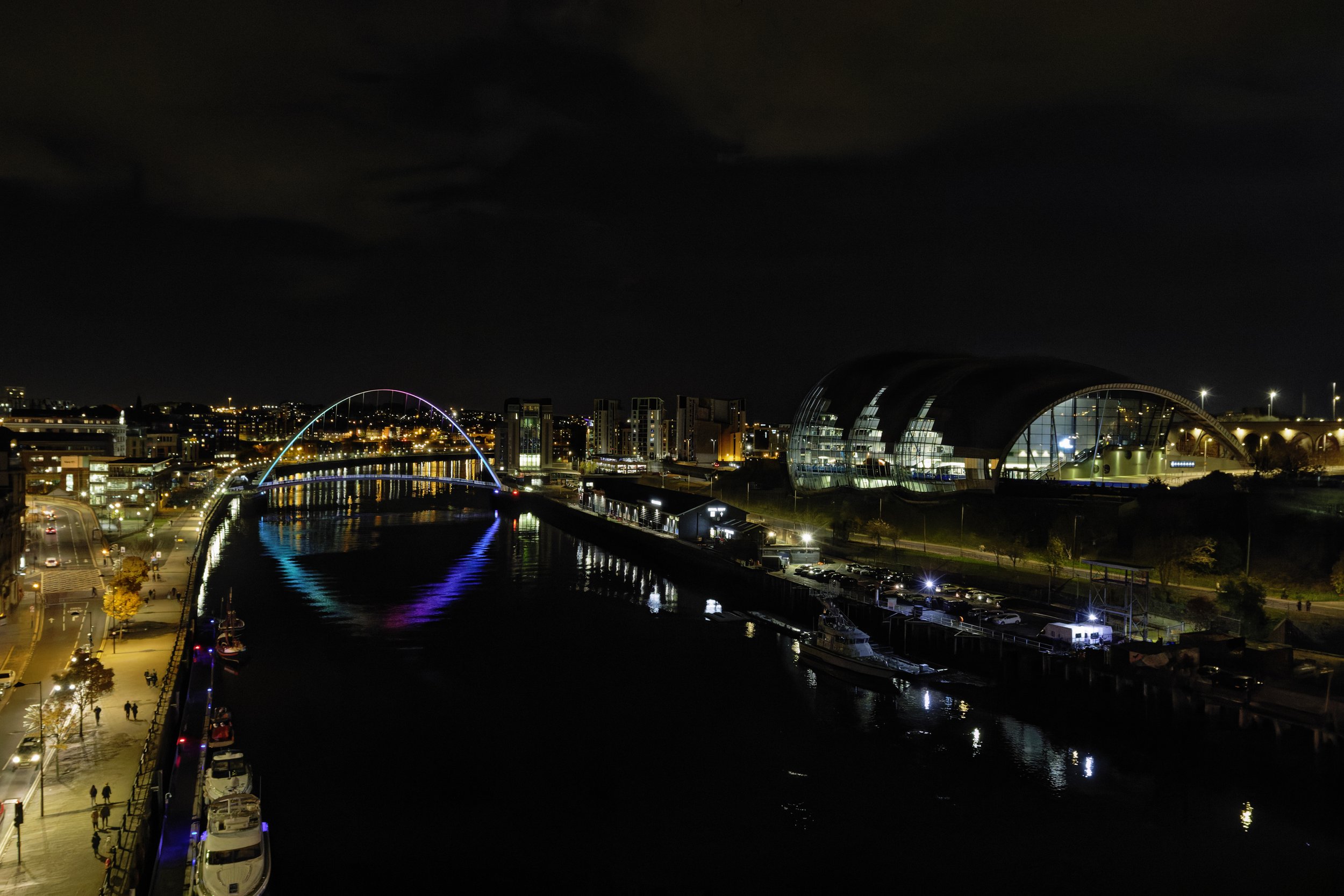 Tyne at night
