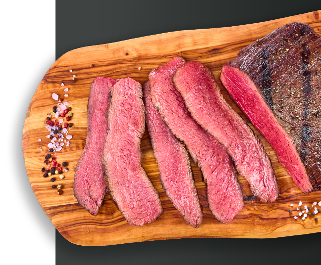 SEA SALT AND BLACK PEPPER SEASONED BEEF SIRLOIN