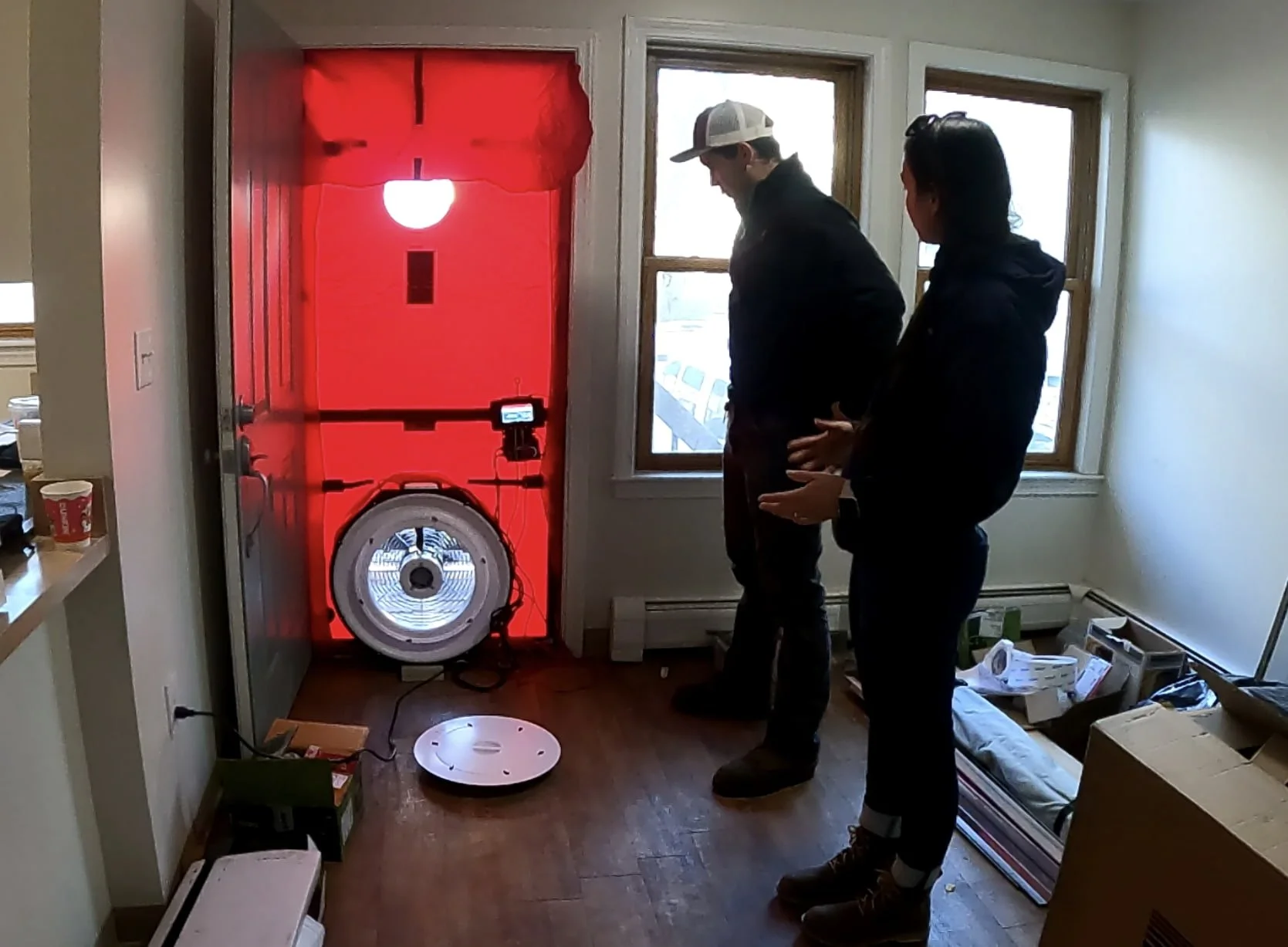 Brian J Honan Initial Blower Door Testing