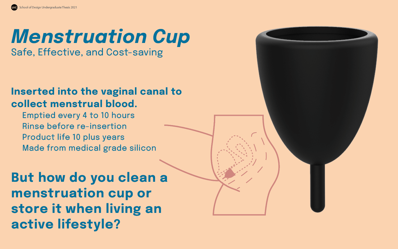 The menstruation cup is a safe, effective, and cost-saving device. Because it is reusable, it dramatically reduces the amount of menstruation waste. But it has pain points that have yet to be addressed. When living an active lifestyle, where do you …