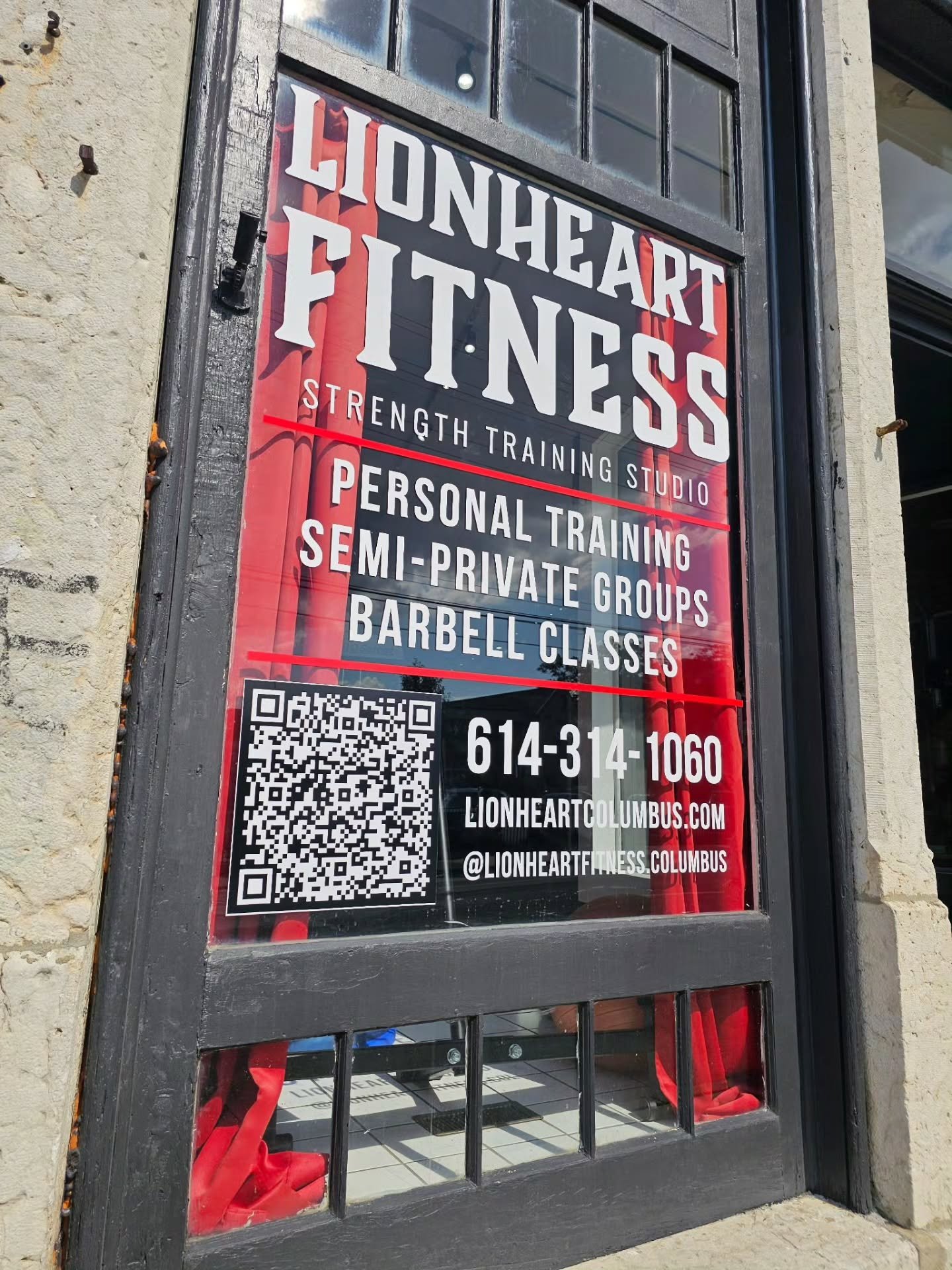 New Look👀

Proud to be part of the Italian Village community and leveling up our presence with some fresh window signage 💪

Whether you're walking by or scanning to book, we&rsquo;re here to deliver coach-led strength training through:

✔️ Barbell 