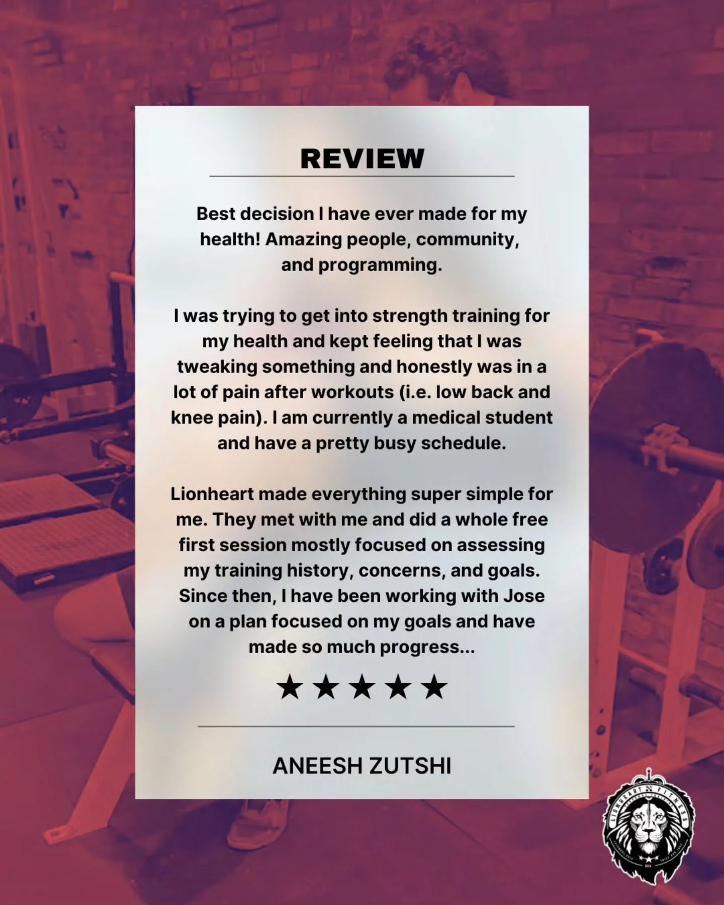 We love hearing from our clients! Stories like these remind us why we do what we do. Thank you, Aneesh, for sharing your journey with us!

Read the full review below👇

⭐️⭐️⭐️⭐️⭐️

Best decision I have ever made for my health! Amazing people, communi