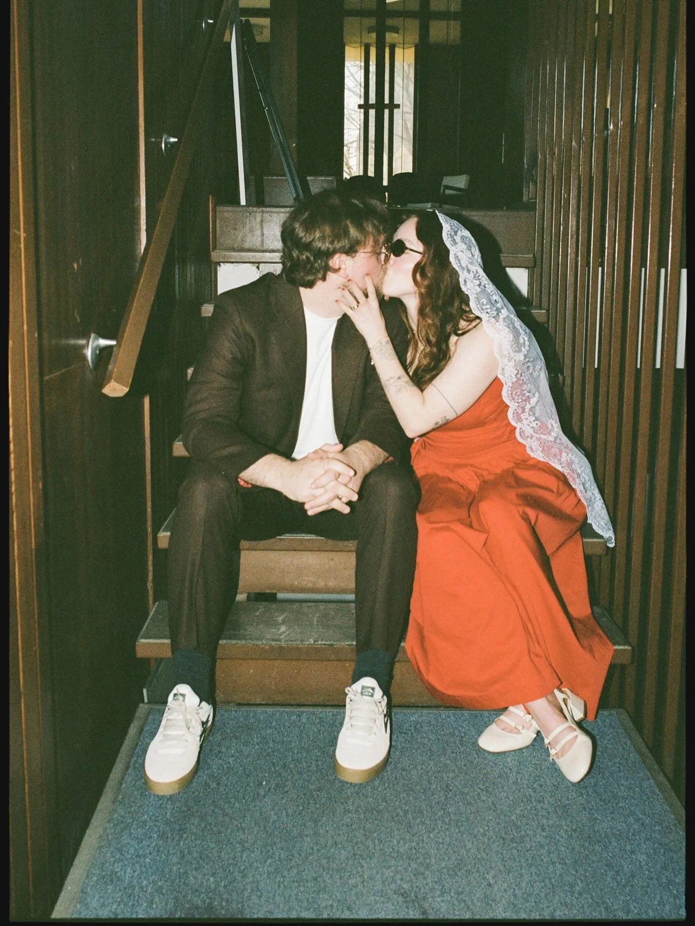 Chloe &amp; Andrew eloped in Fayetteville, mostly film❣️we hopped around town all afternoon under the spring sun to all their favorite spots, taking breaks when we wanted to. It was a perfect day!!