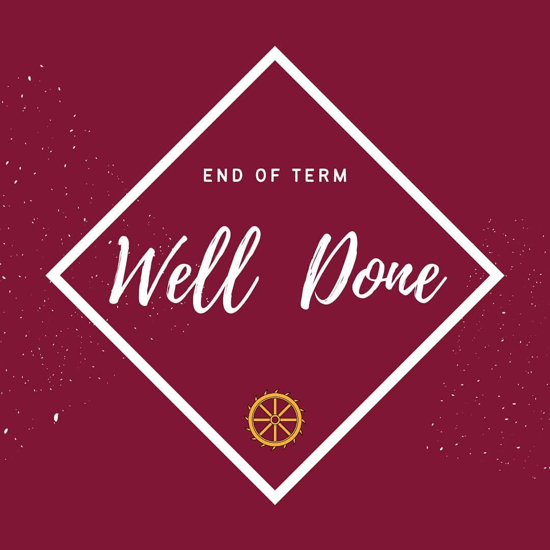 It's the end of term! Well done for everyone for getting through the Lent Term.

This term has been difficult for a lot of us, and getting through it is a massive achievement. Make sure to give yourself a good wee while off, guilt-free.

We'll be sen