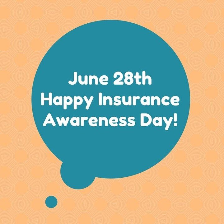 ⚠️ ⚠️ ⚠️ ⚠️ ⚠️ ⚠️ 

Insurance is one of those things we forget about until we need it, kind of like a spare tire. This is why National Insurance Awareness Day exists and is celebrated every year on June 28. 
🚗🚗🚗🚗🚗
From car insurance, to life ins