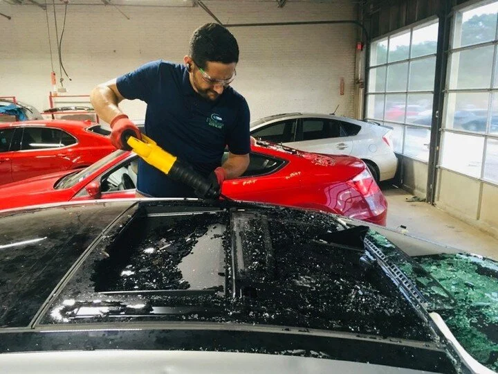 Got Hail Damage‼️⛈
We can help, no long waiting times, we have openings for next week! 👈🏻

We offer In Shop &amp; Mobile Services🚙

We have extended hours to get everyone back on the road soon!⏱

Hailstorms are an unpleasant reality of nature and 